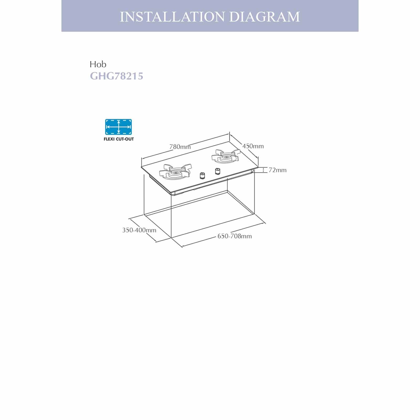 FOTILE 2 Burner Gas Hob (pipe Gas) (exclude Installation) GHG78215 (PUB)-image 4