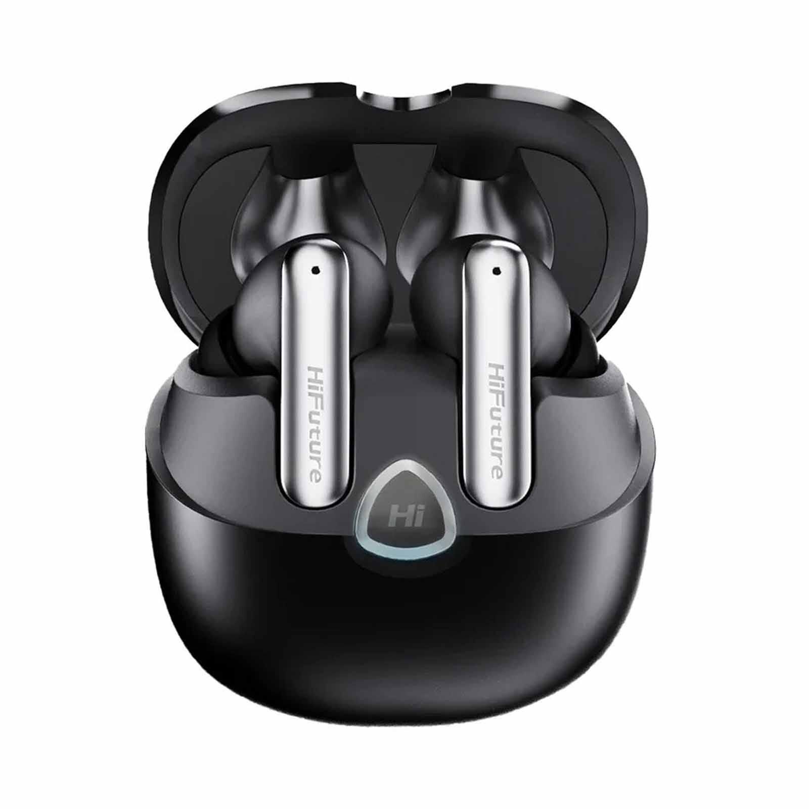 HIFUTURE Sonicair - Black Tws Earbuds With 4mircophones Enc HESABK-image 1