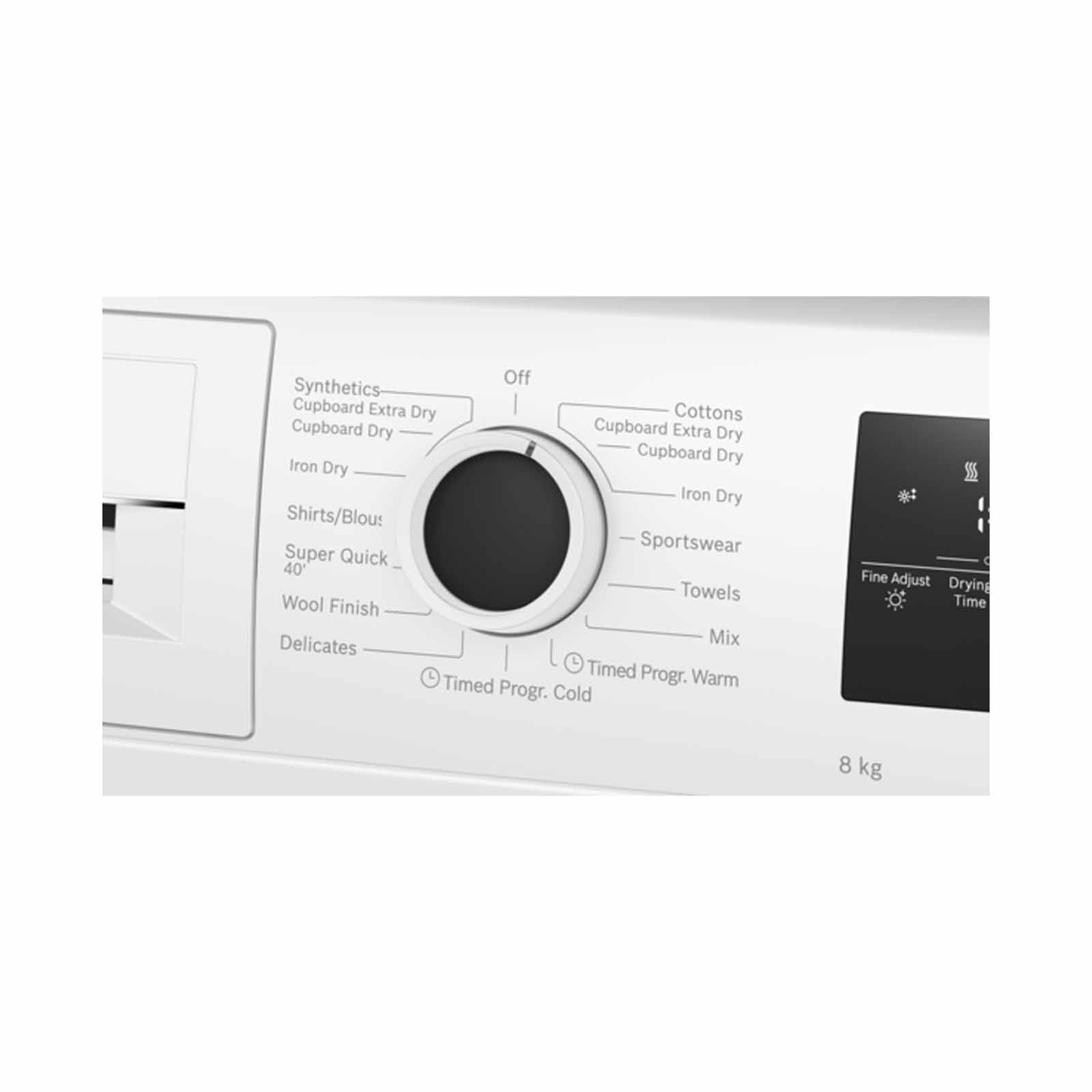 BOSCH Heat Pump Dryer - White (8kg) WTH85028SG-image 5