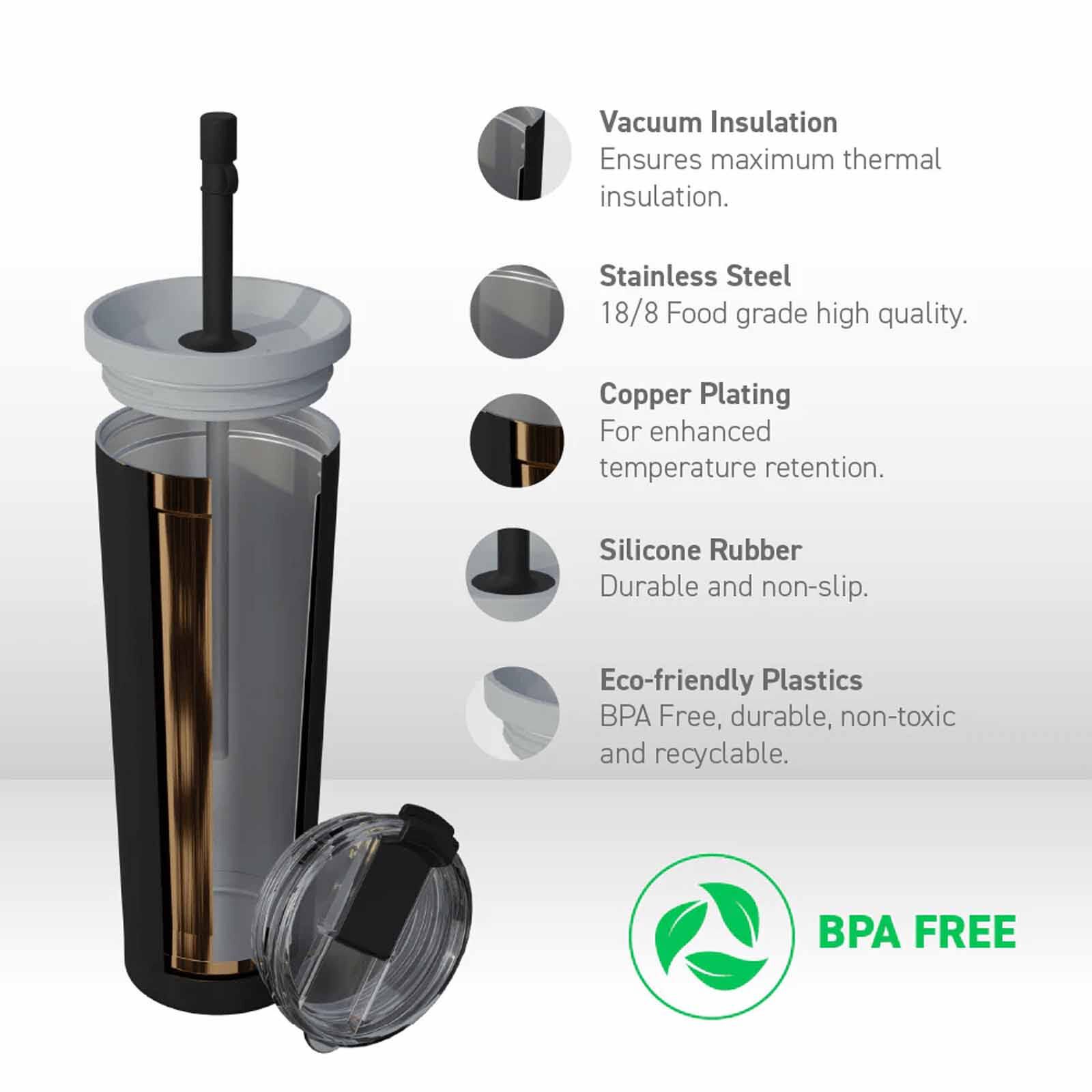 ASOBU Ocean Tumbler Black 800ml AICT27BK-image 5