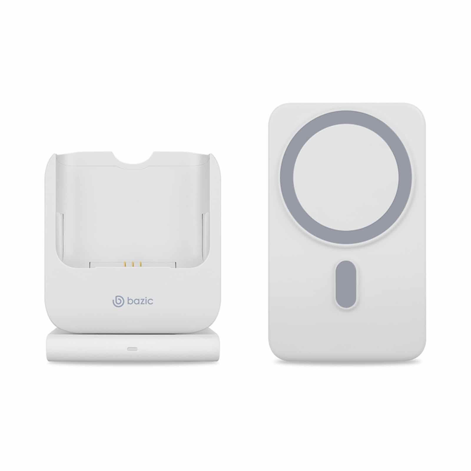 BAZIC Gomag Flex 10k, 10000mah Removeable Powerbank With Apple Watch And Airpods Charging Station - Whi GM-FLEX10K-WHT