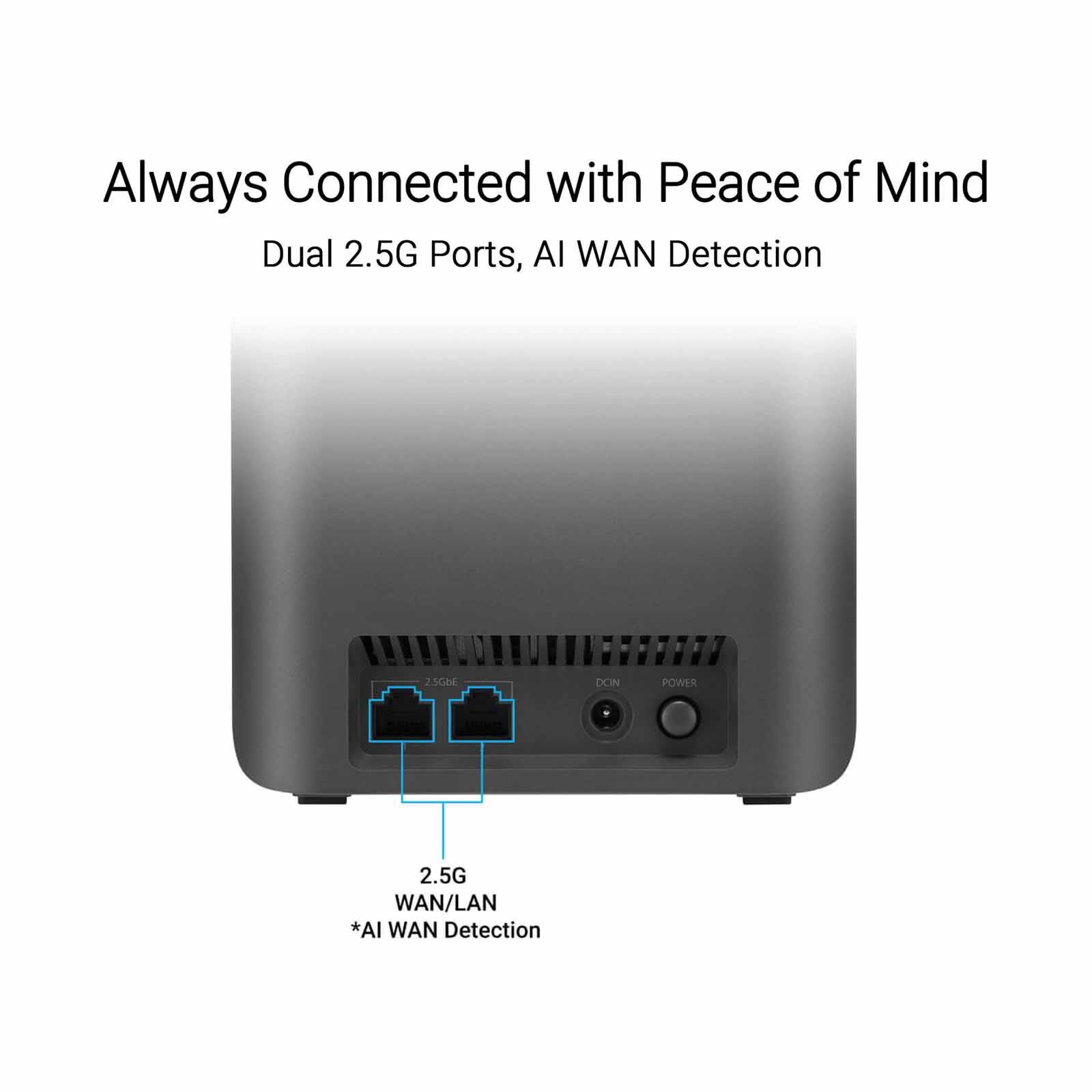 ASUS Be3600 Dual Band Wifi 7 Mesh Black (1pack) BD4(B-1-PK)-image 6