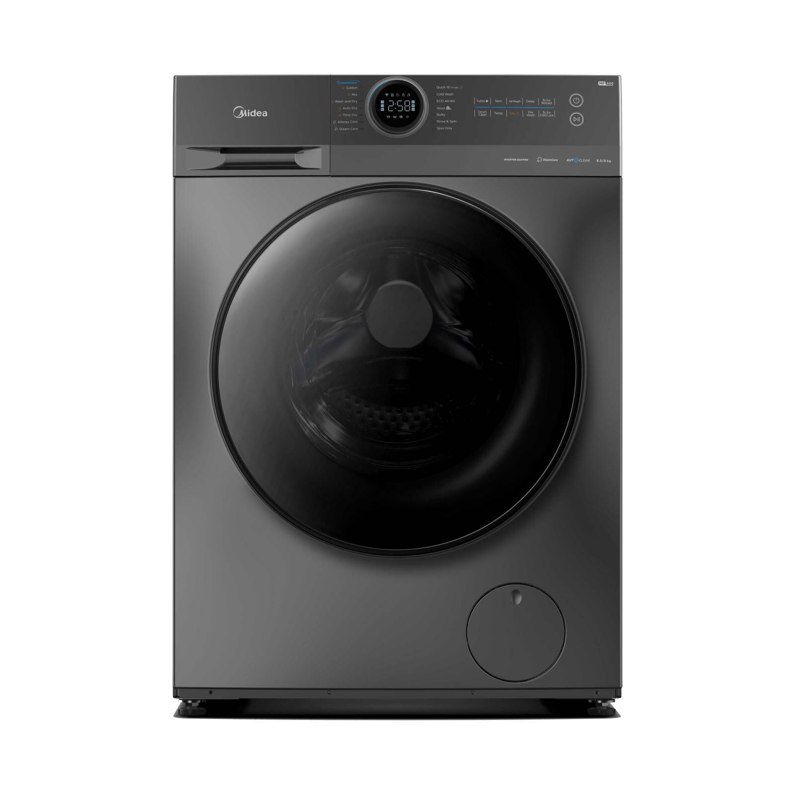 MIDEA Front Load Washer And Dryer (10/7kg) MF200D100WB-image 1