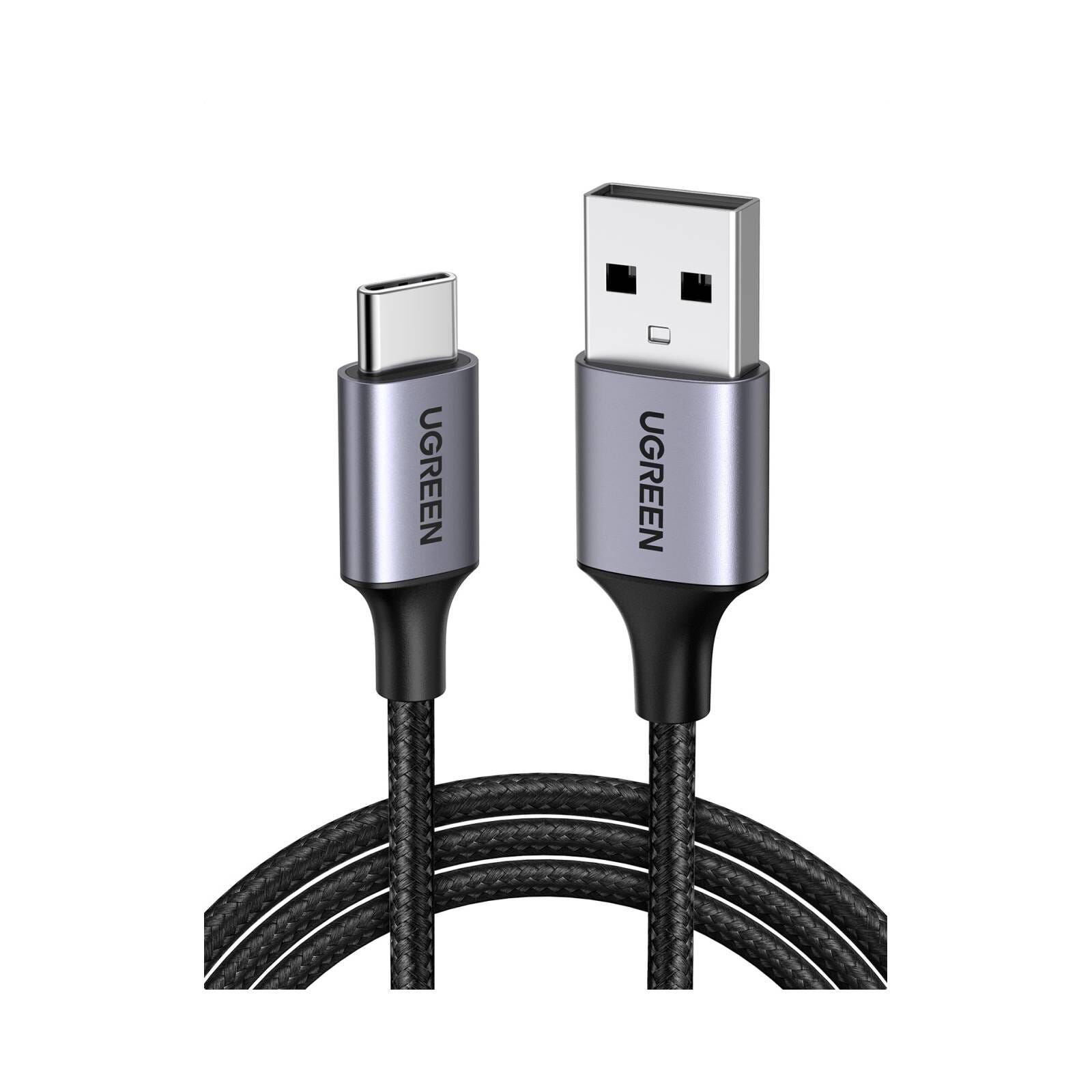 UGREEN Us288 Usb-c To Usb A 2.0 1m Black Male Cable (braided) 60126-image 1