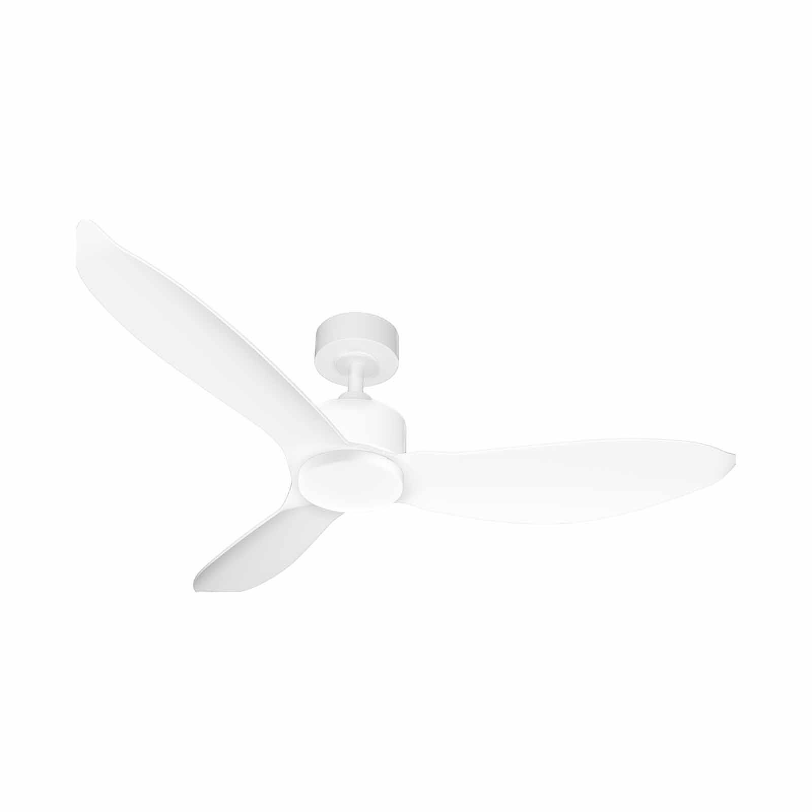 EUROPACE 52 In Dc Motor Ceiling Fan (down Rod) With Light - White ECF52R - WHWH-image 1