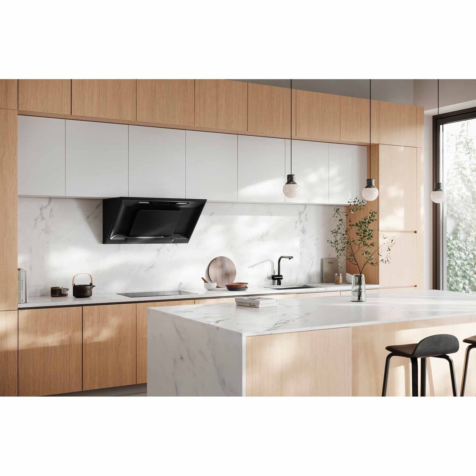 FUJIOH 90cm Made In Japan Inclined Hood - Texture Black (exclude Installation) FR-SC2090 R XBK-image 2