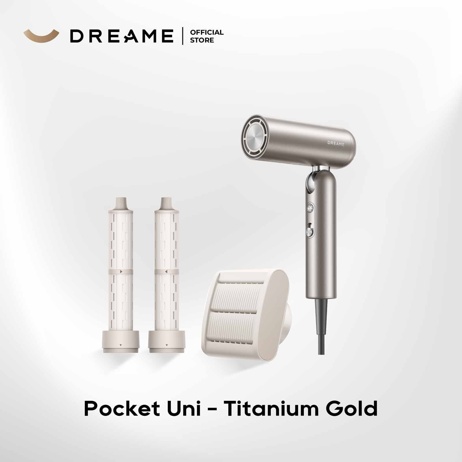 DREAME Pocket Uni High-speed Hair Dryer (1400w) - Titanium DM-UNHPKET-TT-image 1