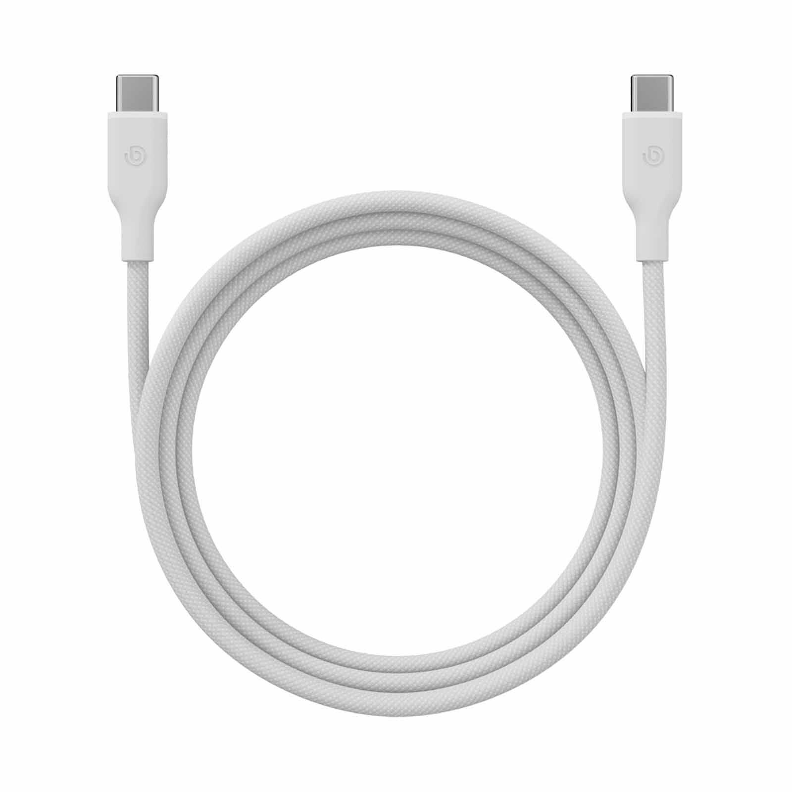 BAZIC Gocharge Weave C-c Cable 480mbps, 60w 1.5m - White CBL-GCWE-WHT150