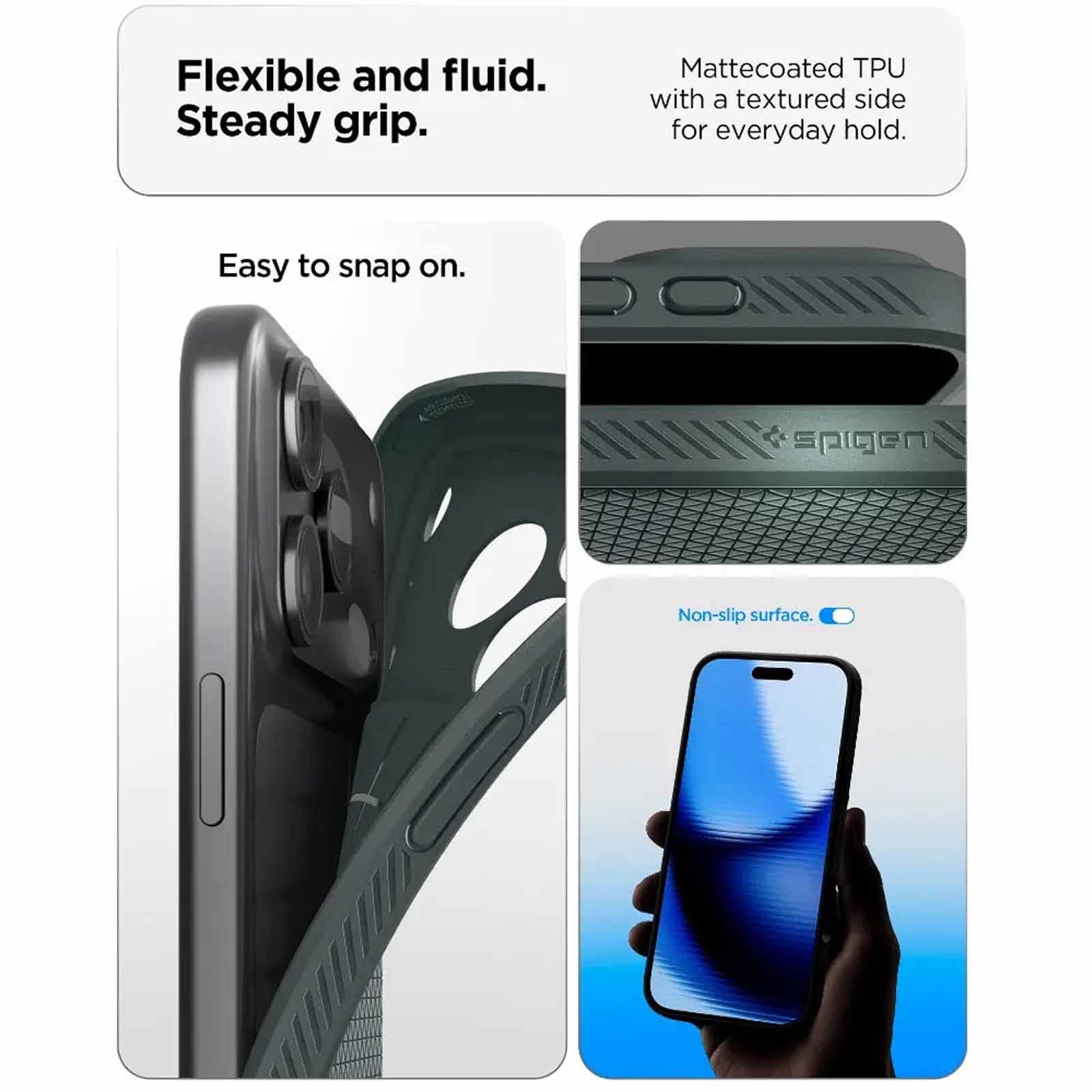 SPIGEN Iphone 17 Pro Liquid Air Matte Black ACS10331-image 3