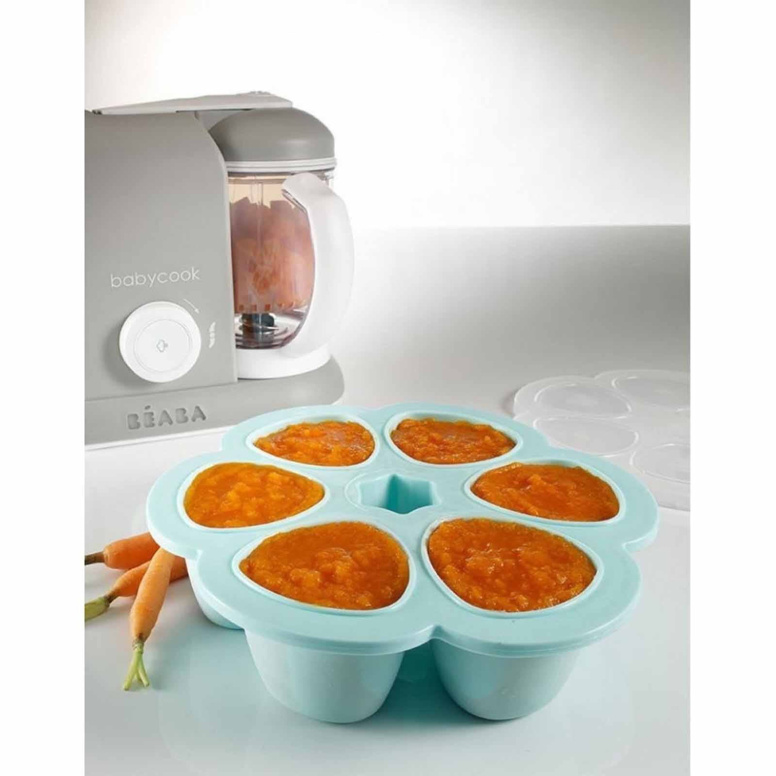 BEABA Silicone Freezer Tray 6 X 150ml - Blue (online) MULTIPORTIONS-image 3