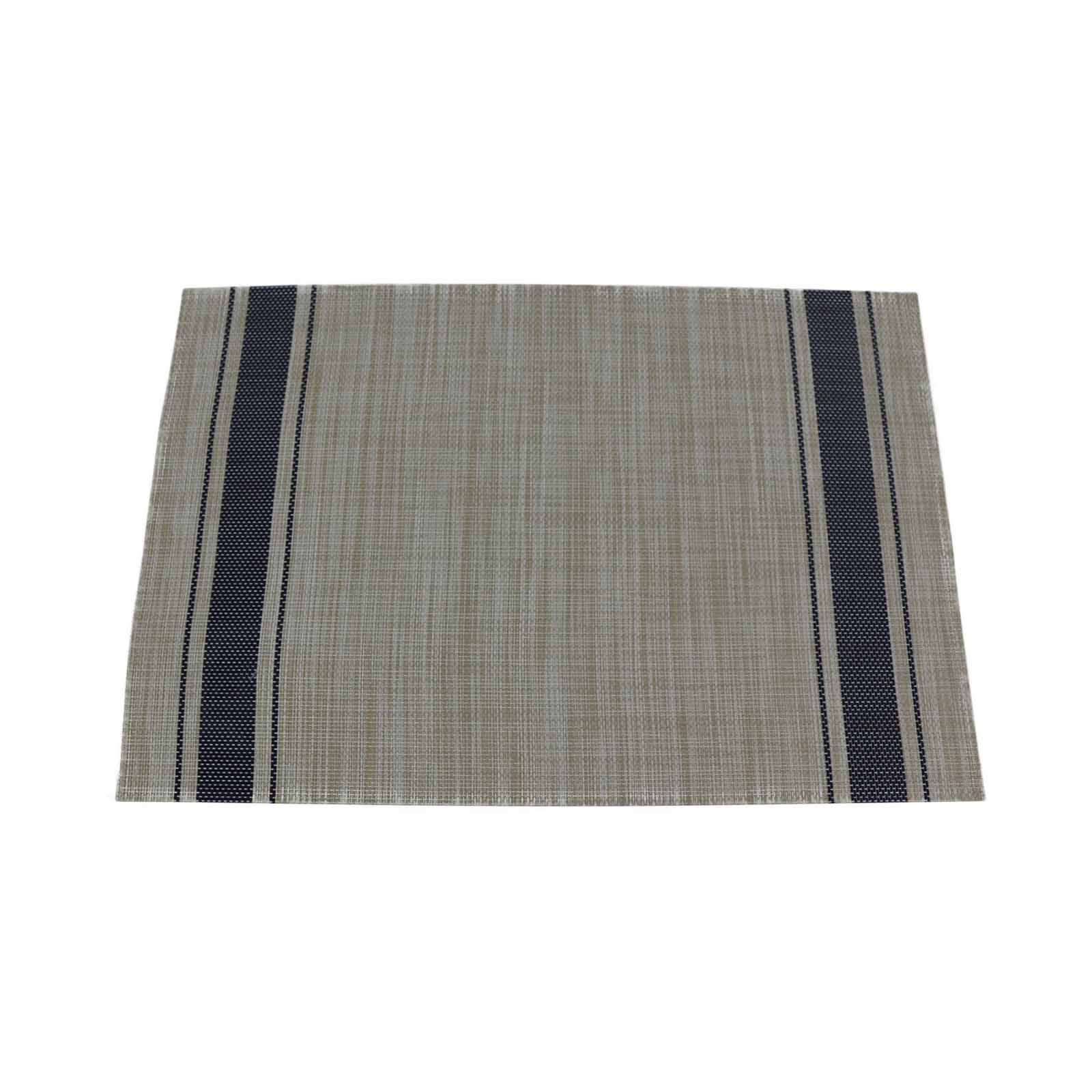 UB-1780 Rect Placemat 2x1, L30x45cm, Linen With Navy Rip 1780ZJ-210706-image null