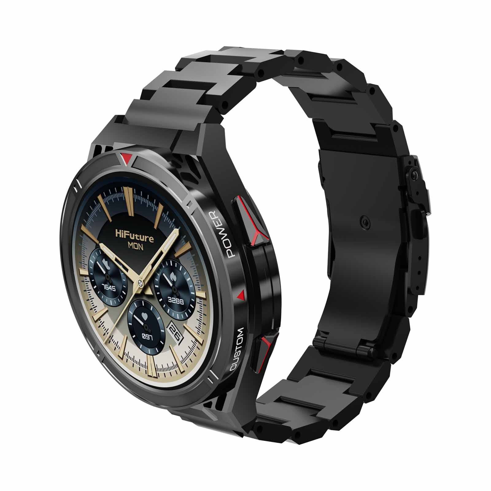 HIFUTURE Active - Black Red Bluetooth Smartwatch With Gps And Heart Rate Function HSSW9BR-image 3