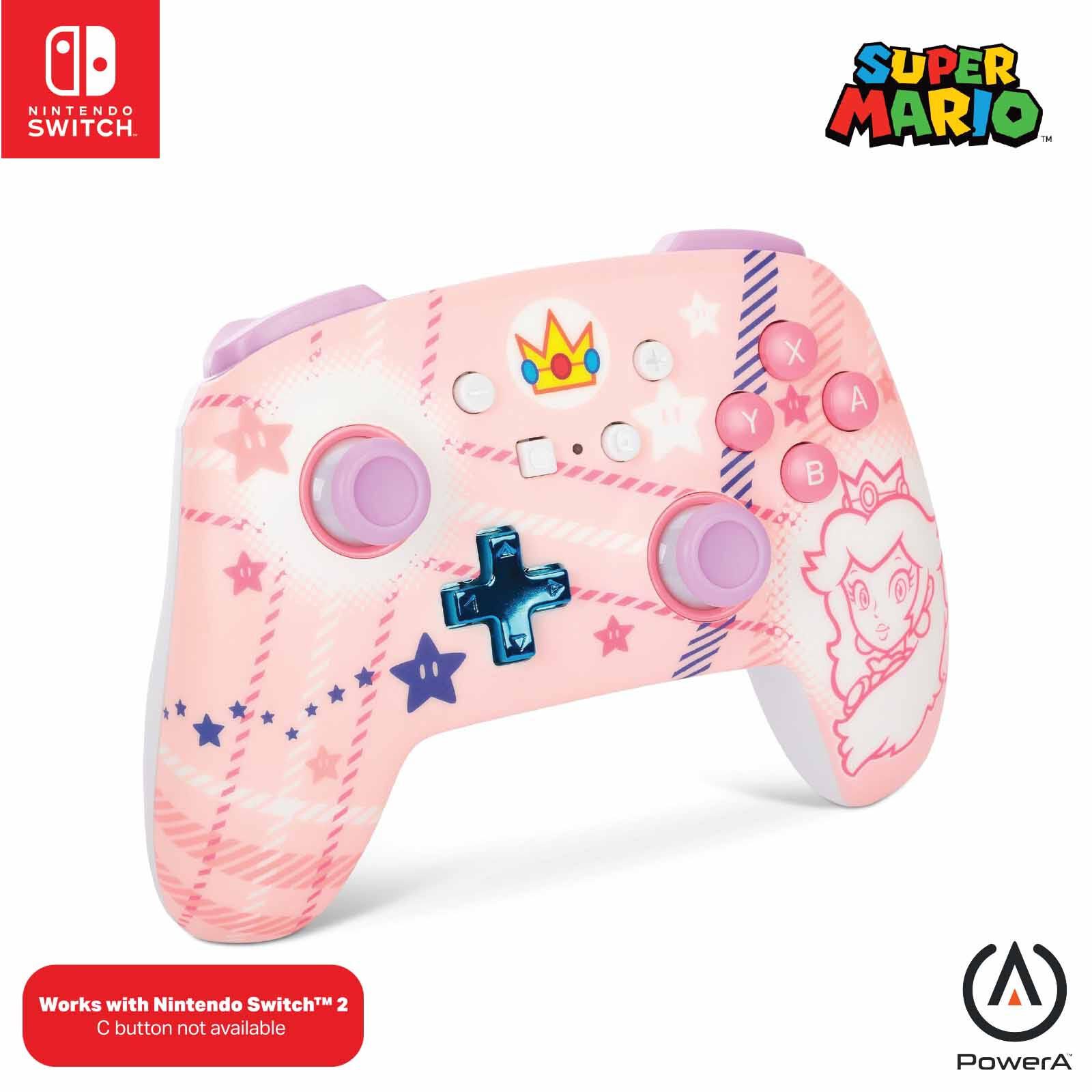 POWERA Nsw Enwl Controller Princess Peach Plaid (wlc001) NSGP0255-01-image 6