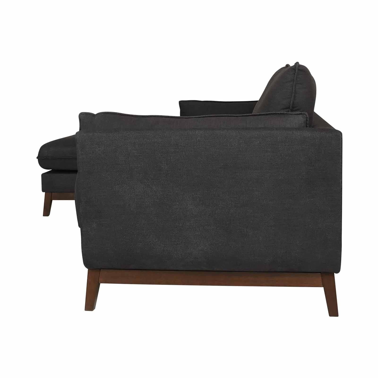 MUZE L Shaped (fab) Left Slate Grey EDITH-image 3
