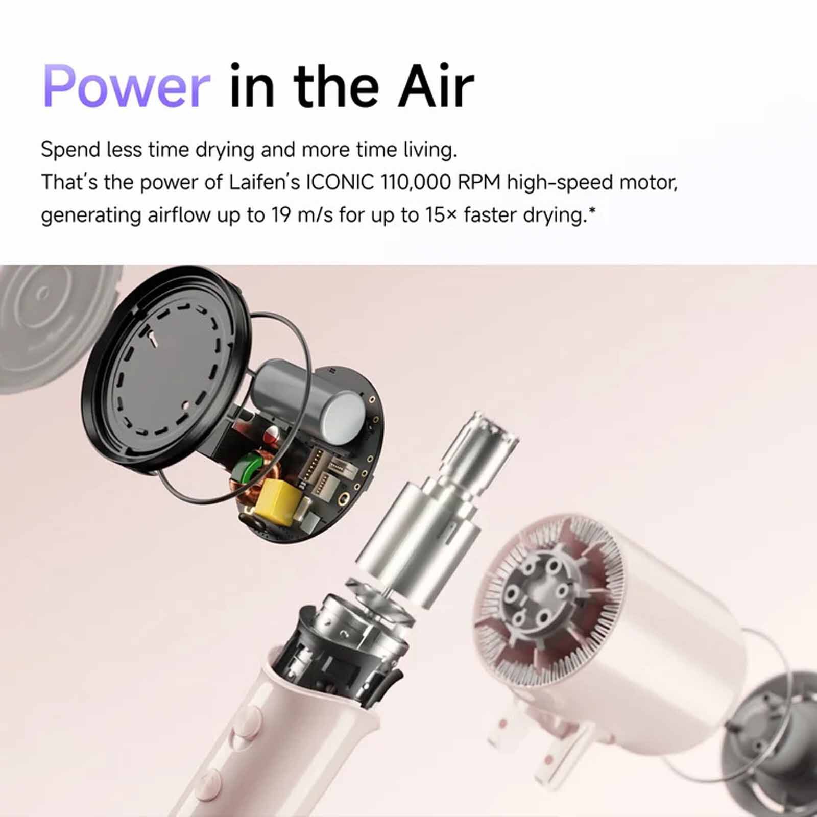 LAIFEN Air High-speed Hair Dryer - Purple AIR - PURPLE-image 6