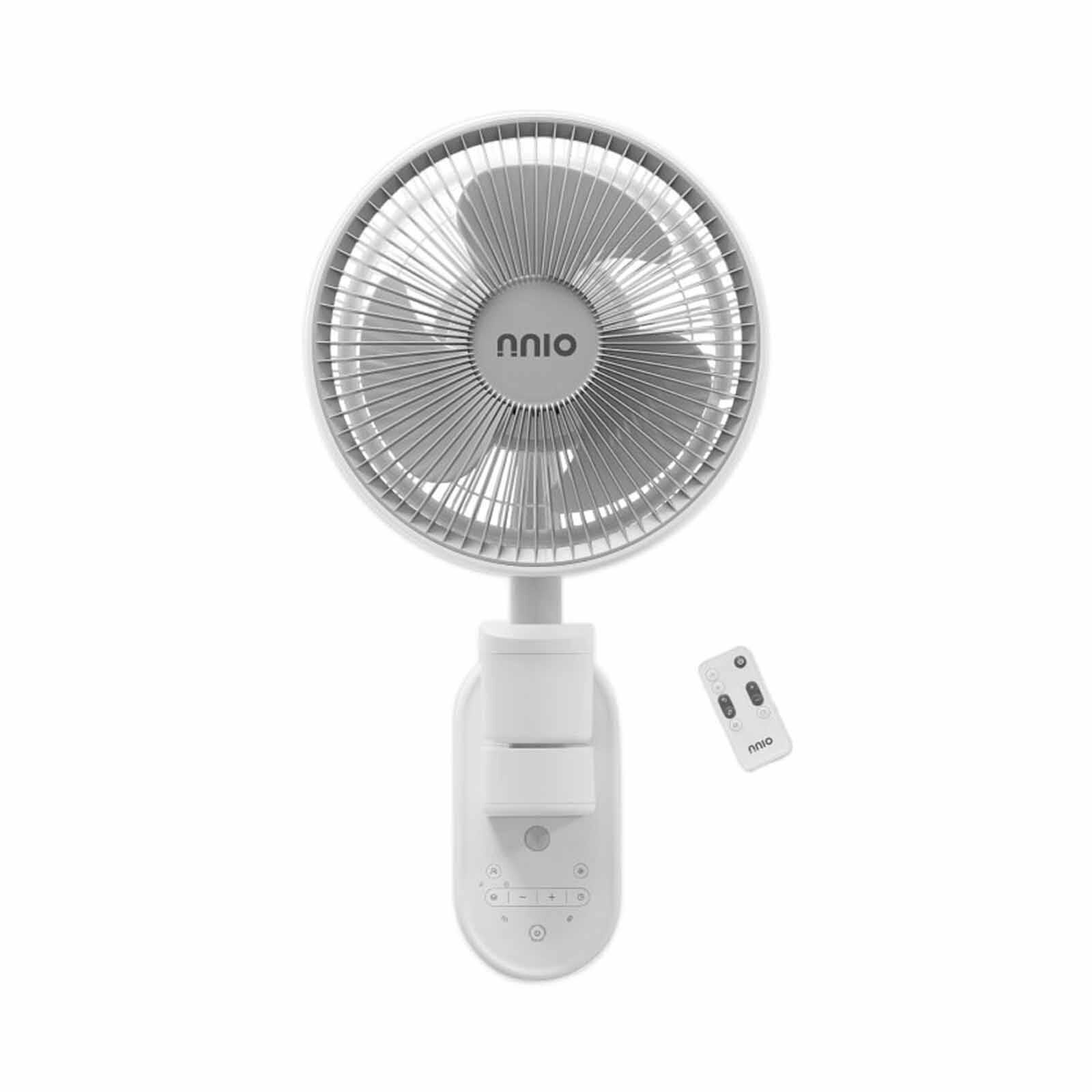 NNIO 10 In Wall Air Circulator Dc Wall Fan With Remote - White N1000DCWFR
