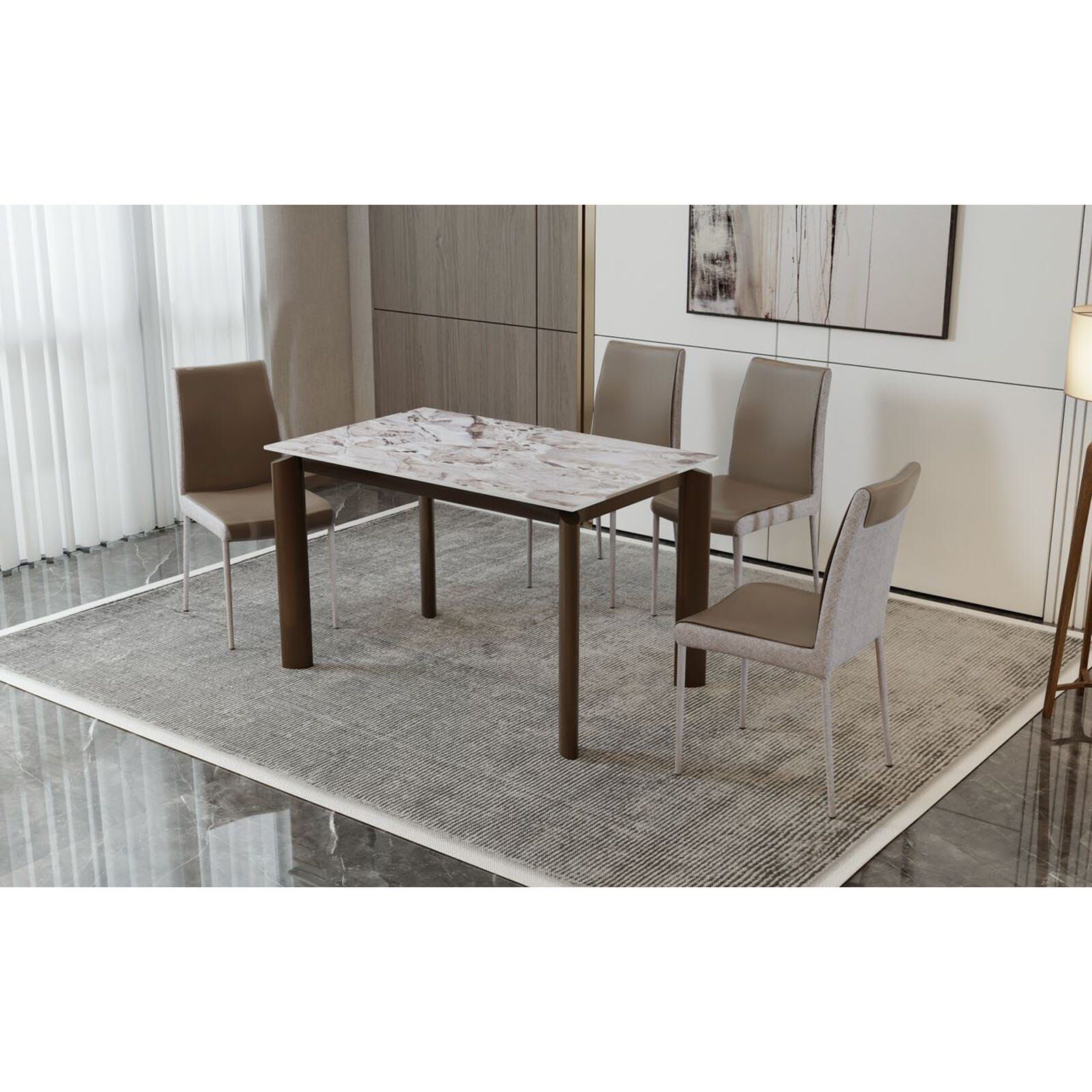MUZE 5 Piece Dining Set CATFORD-image 7
