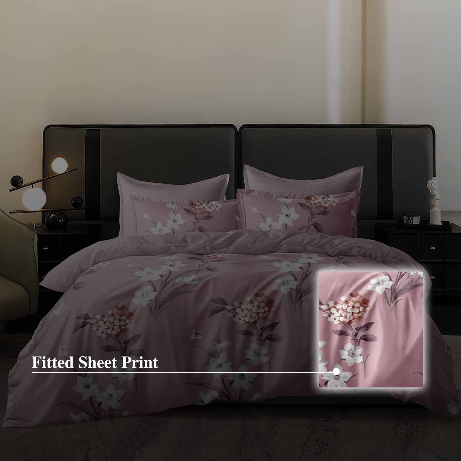 HILLCREST Hillcrest I 988tc Comfylux I Printed I Queen Fitted Sheet Set I Joyous ( Oe ) 6832 I Q I FS I JOYOUS-image 2
