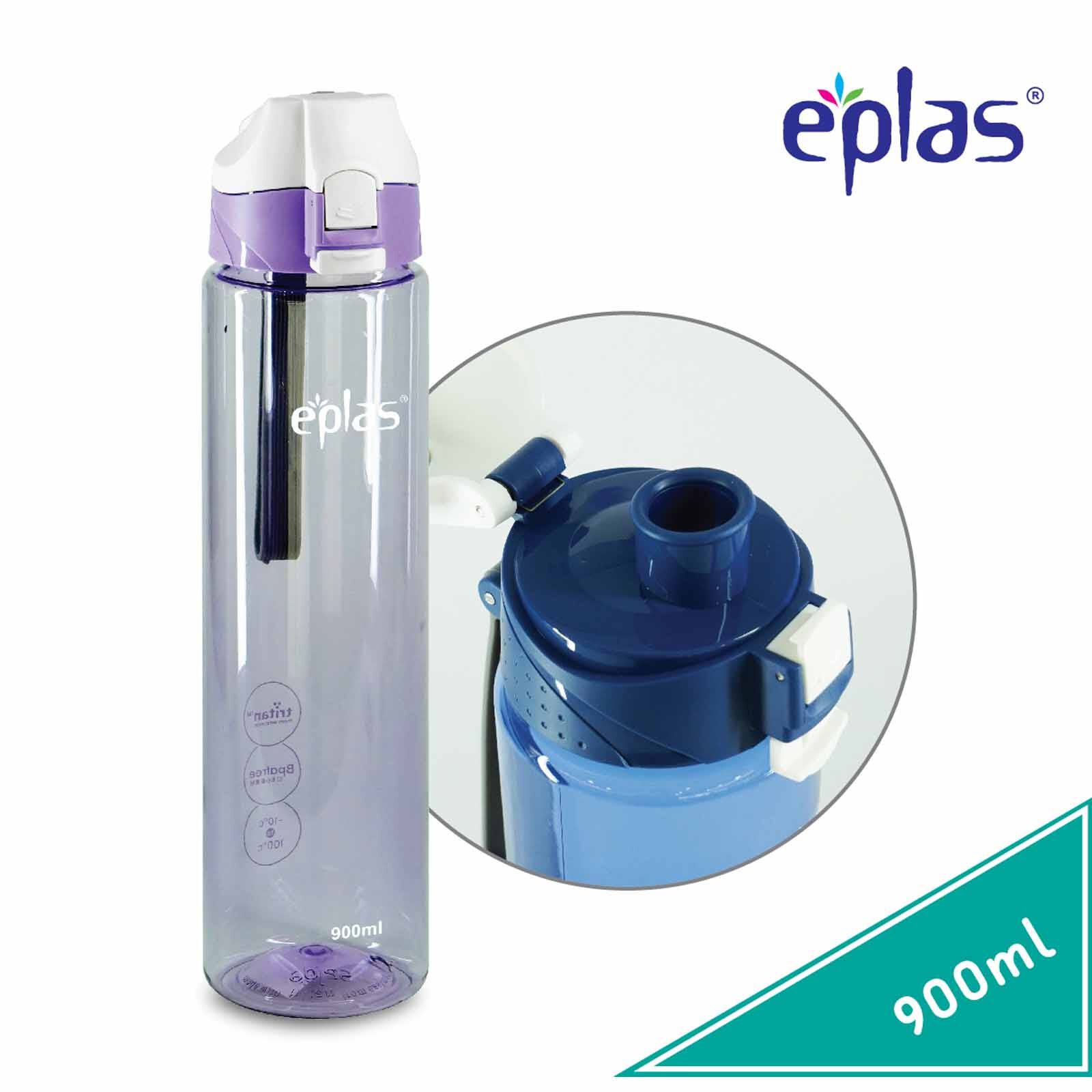 EPLAS Sport Flip Top Bottle W Locking System (900ml) - Lilac EGD-900-image 3