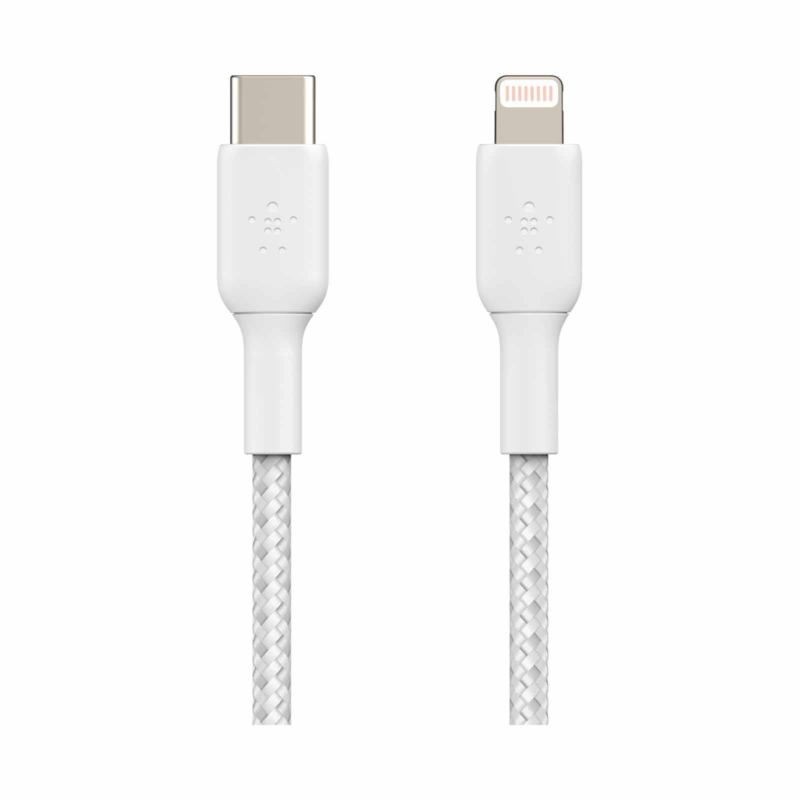 BELKIN Boostcharge Braided Usb-c To Lightning Cable-1m White CAA004BT1MWH-image 2