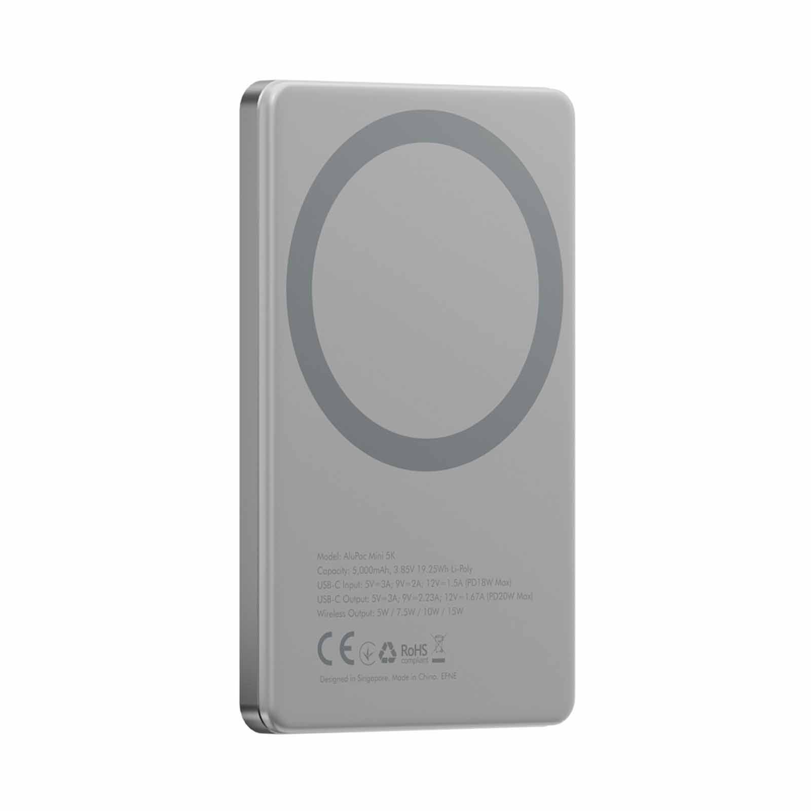 ENERGEA Alupac Mini, 5000mah Mini Aluminium Magsafe Compatible Powerbank - Nat AP-MINI5K-NAT-image 4