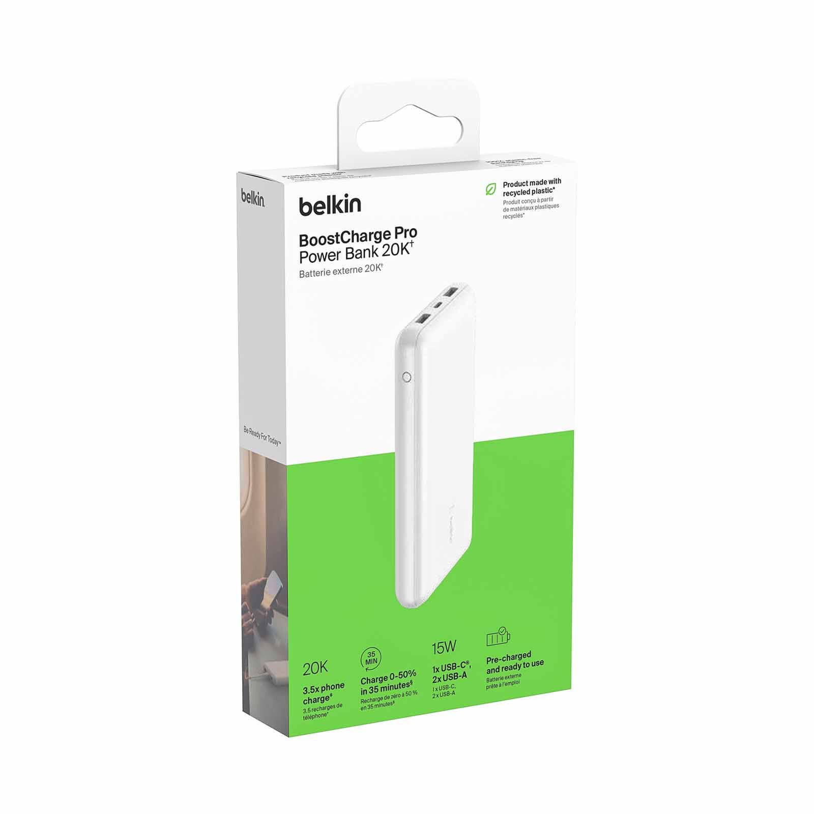 BELKIN Boost Up Charge Usb-c Powerbank 20k - White BPB012BTWH-image 4