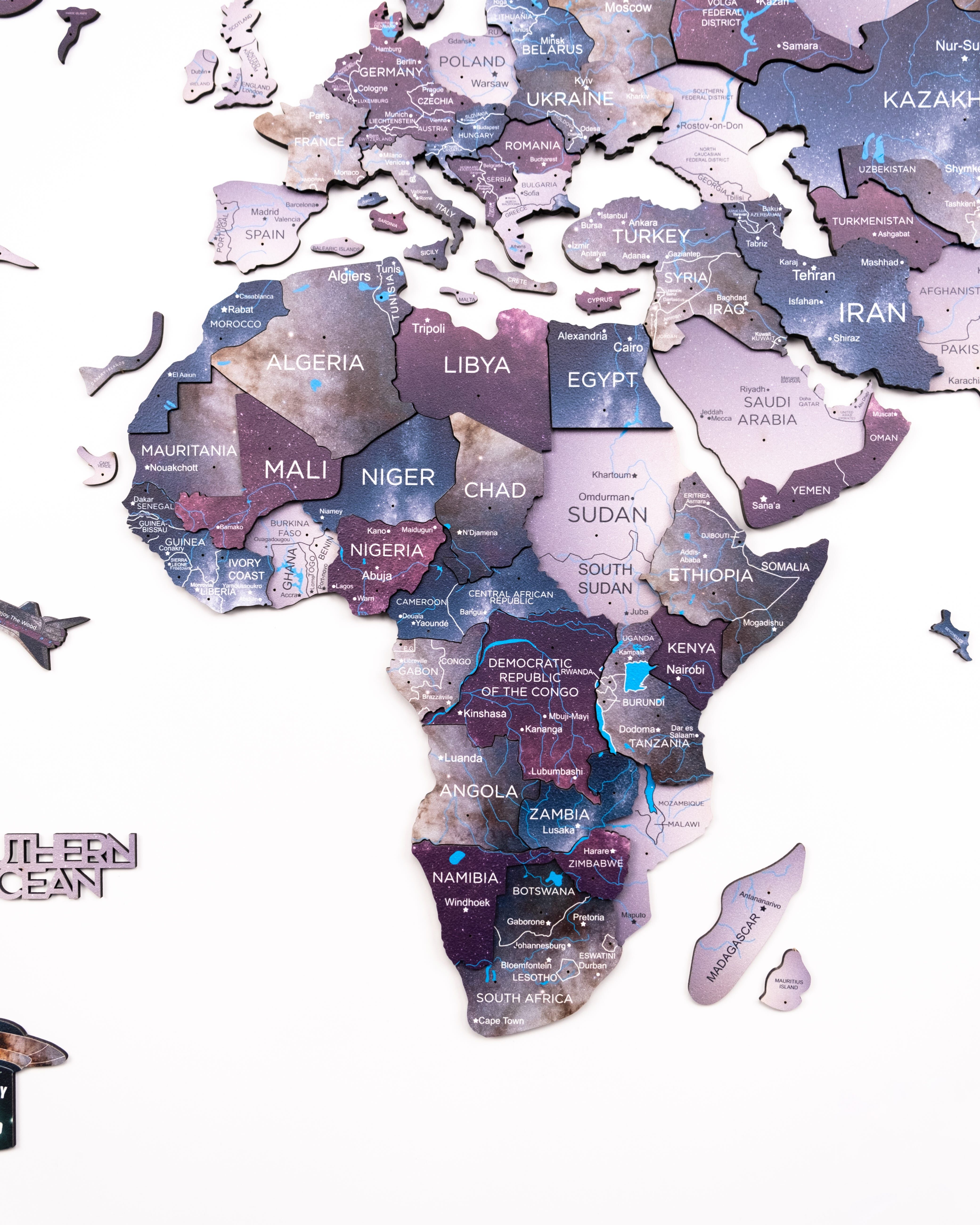 2d Wooden World Map Sirius M ENJOY THE WOOD-image 5