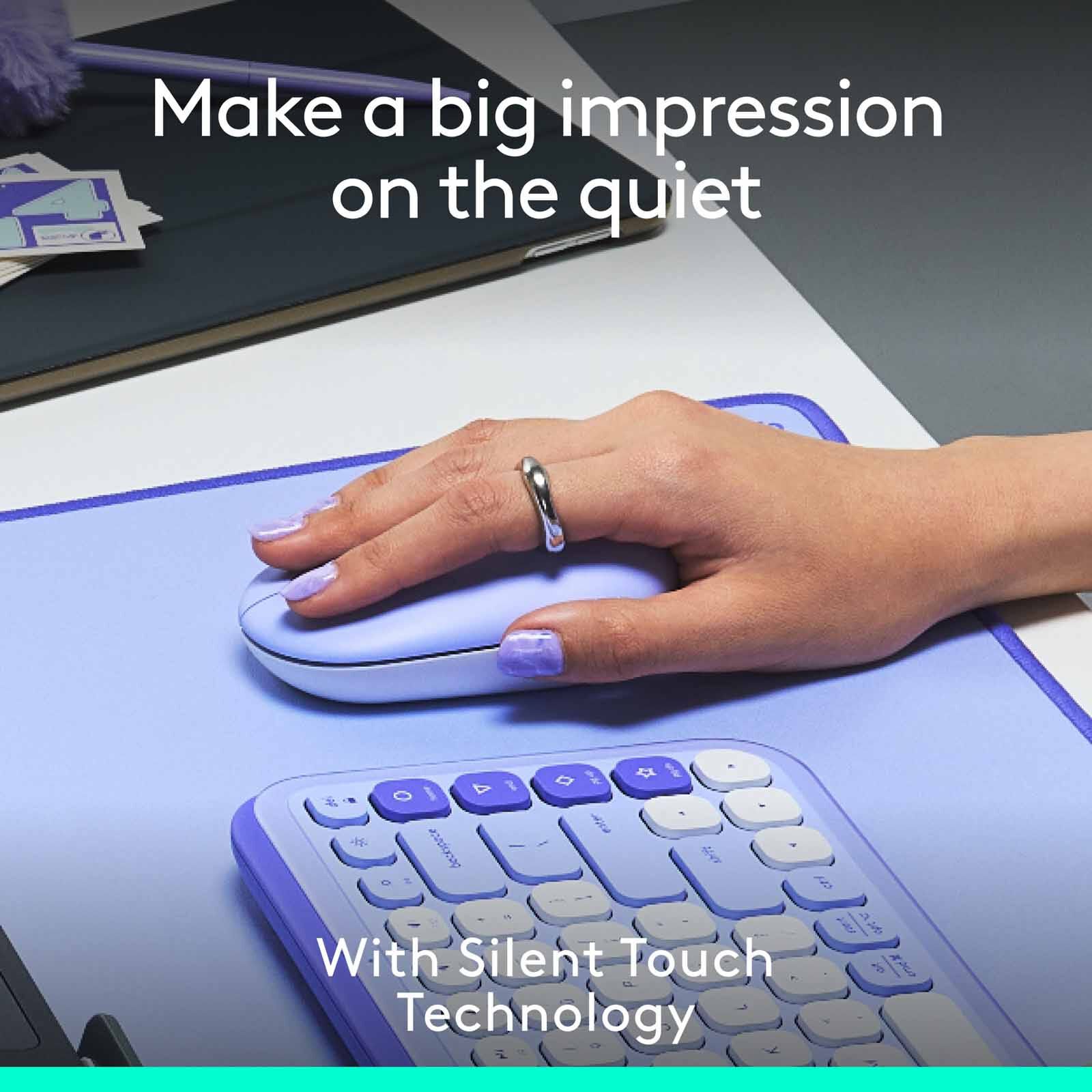 LOGITECH Pop Mouse With Emoji - Lilac 910-007403-image 11