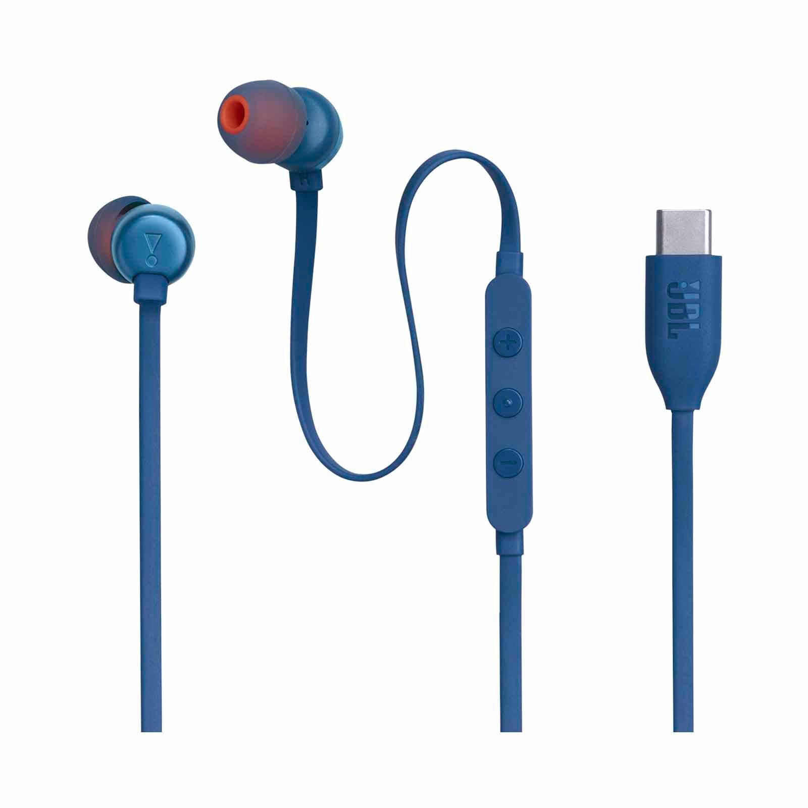 JBL Usb C In-ear Wired Headphone JBL TUNE310C BLUE-image 2