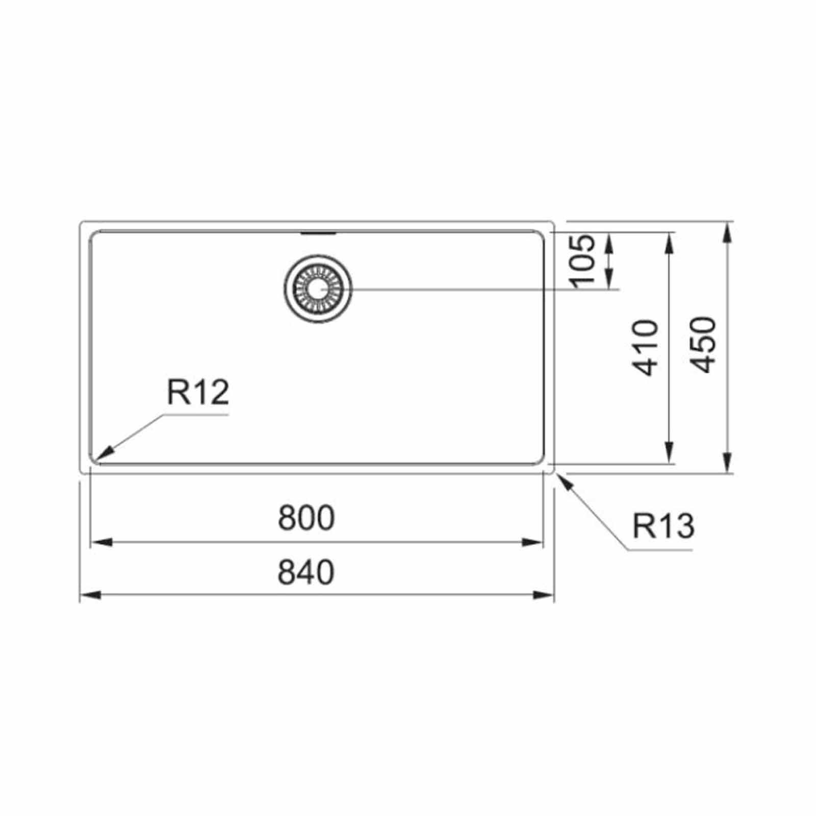 FRANKE Stainless Steel Kitchen Sink With Waste Fittings BOX210-80-image 2