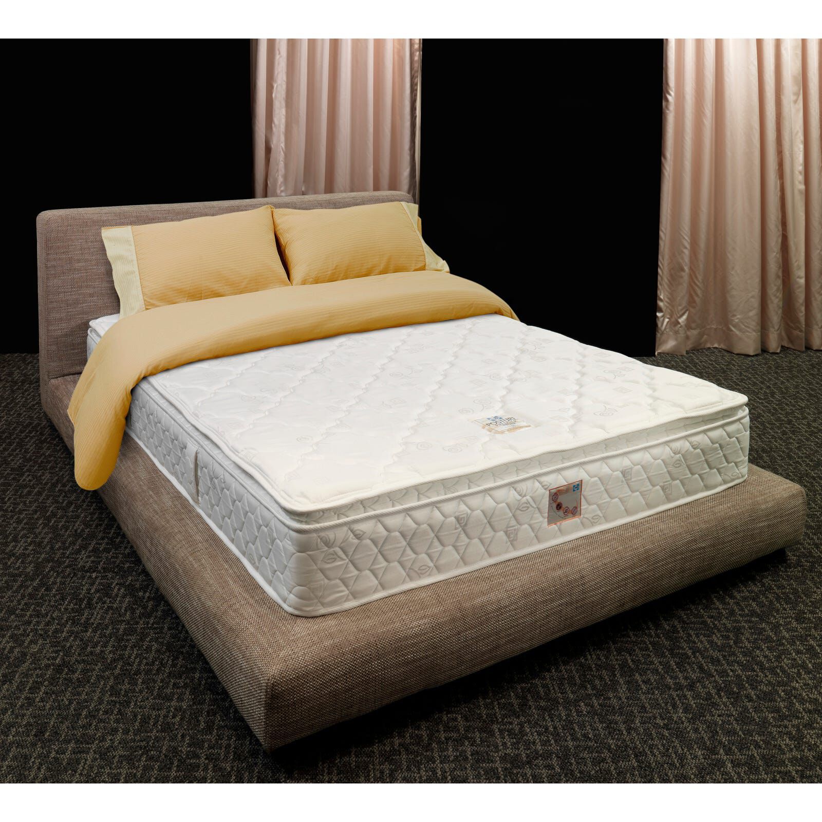 SEALY Queen Size Mattress FUSION EURO PILLOW TOP W LATEX-image 1