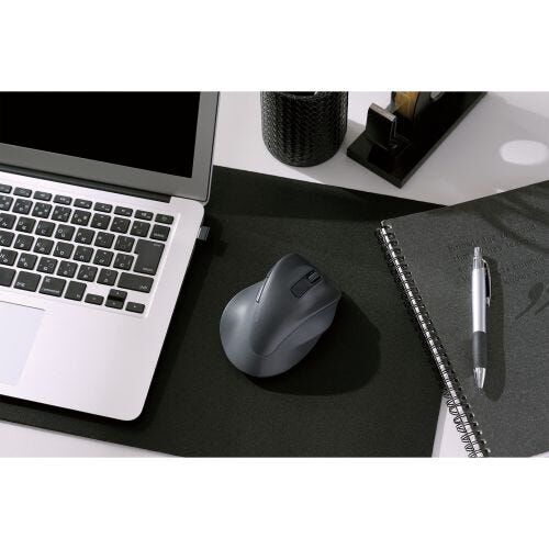ELECOM Wireless 5 Buttons Anti Bacterial Silent Black (l Sz) M-XGL30DBSKBK-image 3