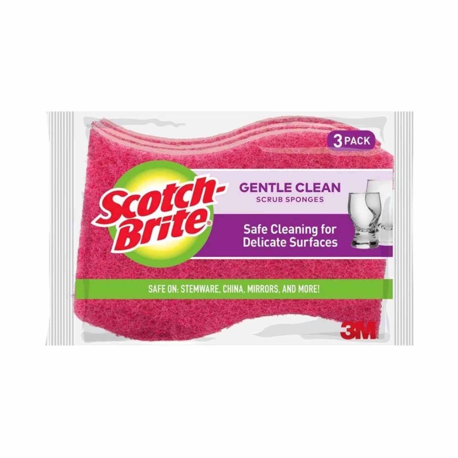 3M SCOTCHB S/b Ld Scrub-sponge 3pcs/pk 435-3PC