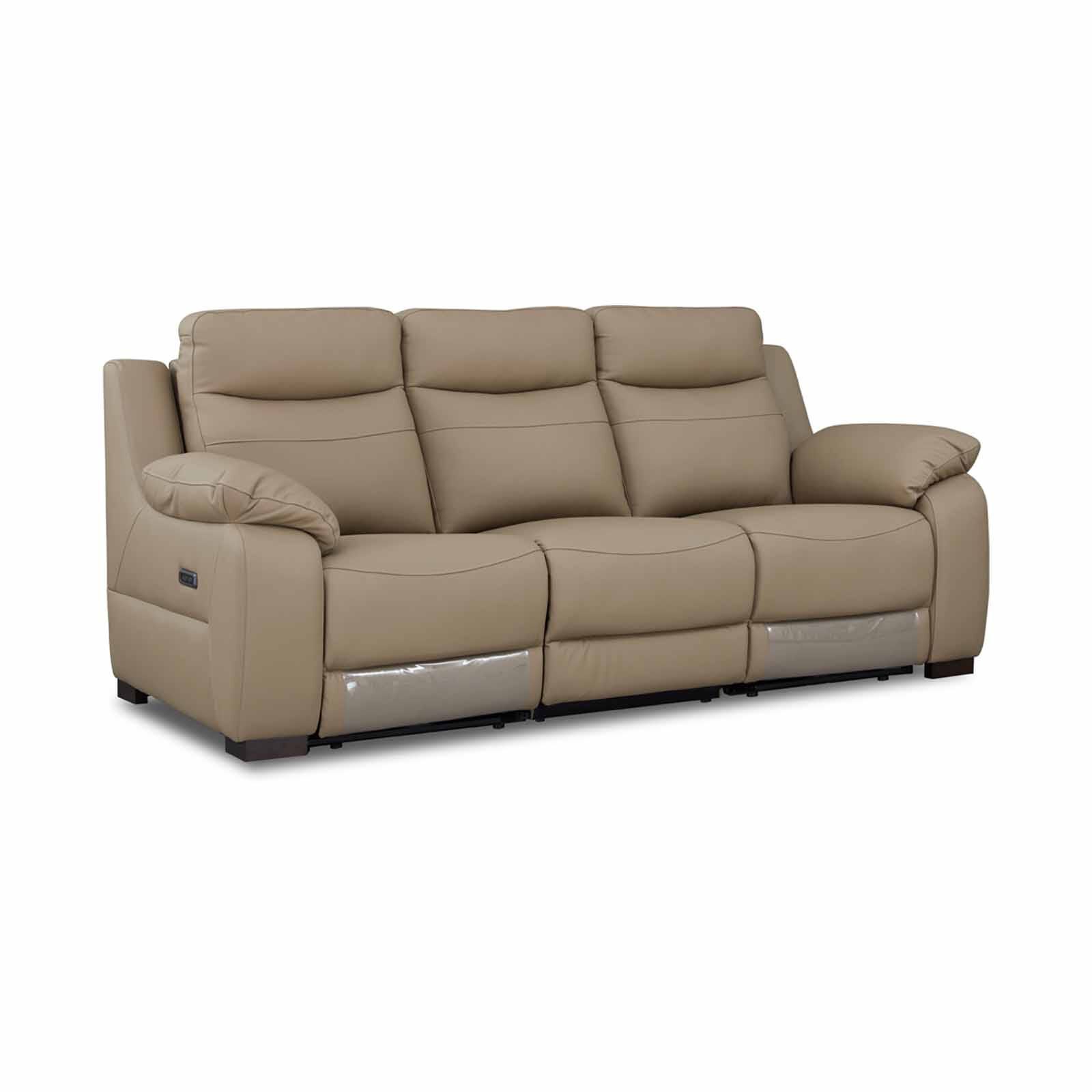 GERBRSI 3rr Seater (fl) Cat A Brown Full Leather Sofa AMARA-image 4