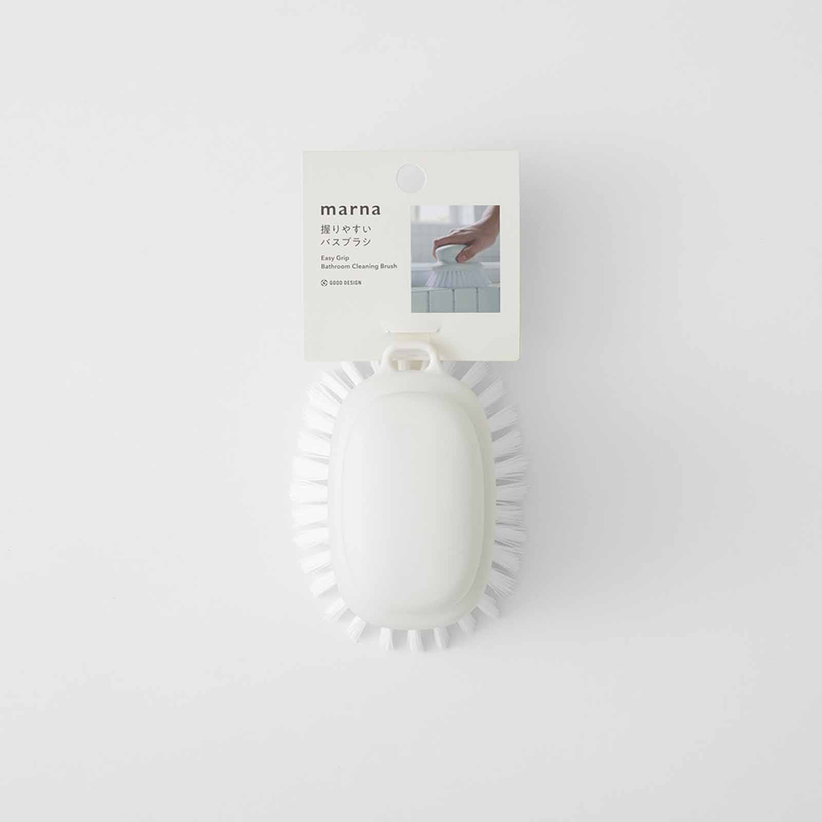 MARNA Bathroom Scrub Brush (122x89x74mm) - White W601-W-image 4