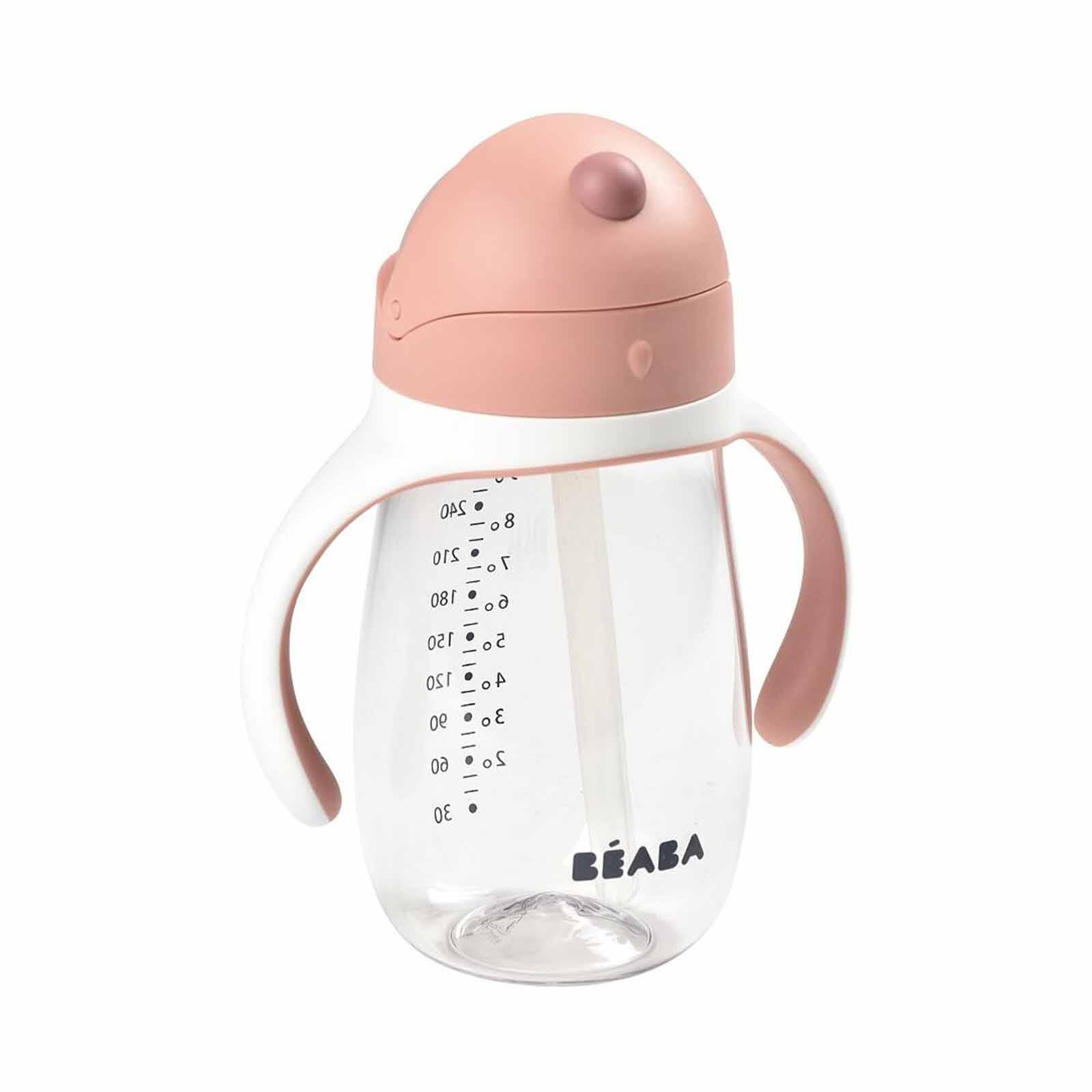 BEABA Cup 300ml - Vintage Pink (online) STRAW-image 2