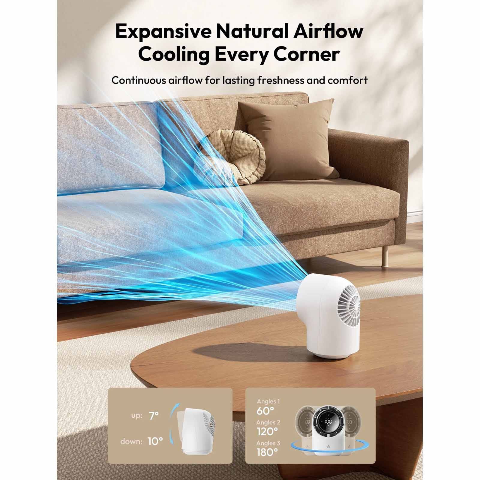 AECOOLY Dc Desk Fan-white TB01-W-image 5