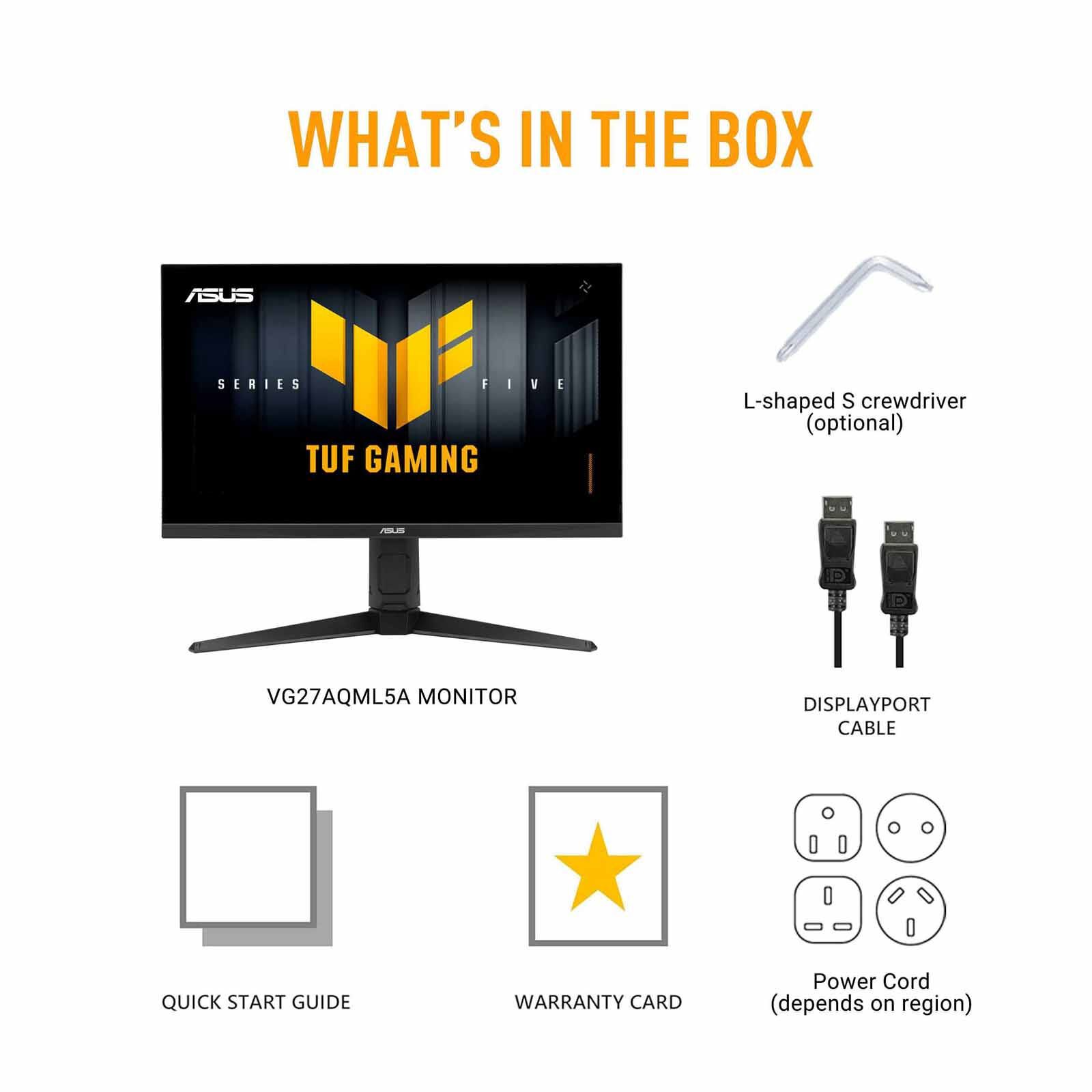 ASUS 27in Tuf Gaming Qhd 300hz Gaming Monitor VG27AQML5A-image 10