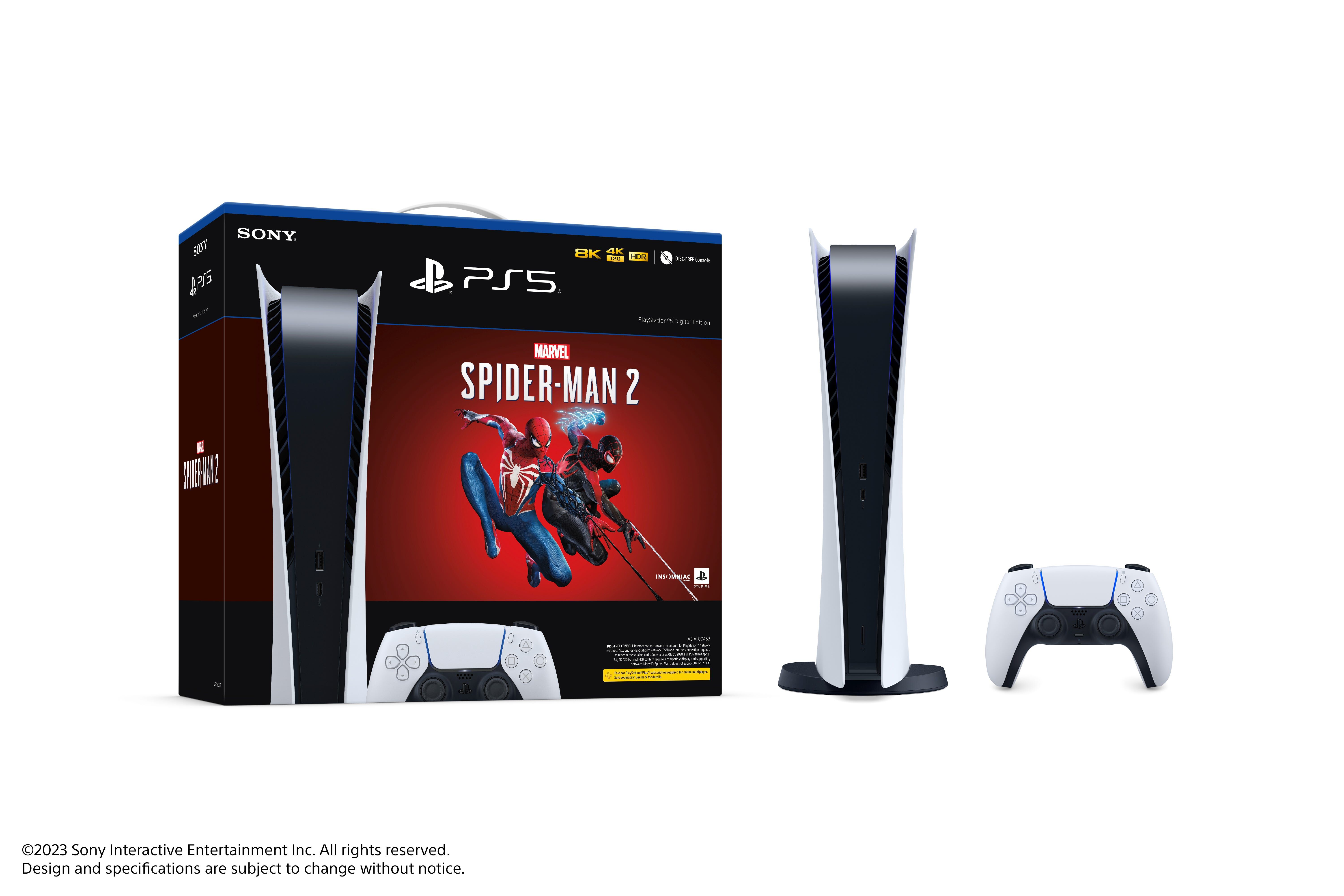 SONY Ps5 Digital Edition- Marvel's Spider-man 2 Bundle ASIA-00463-image 1