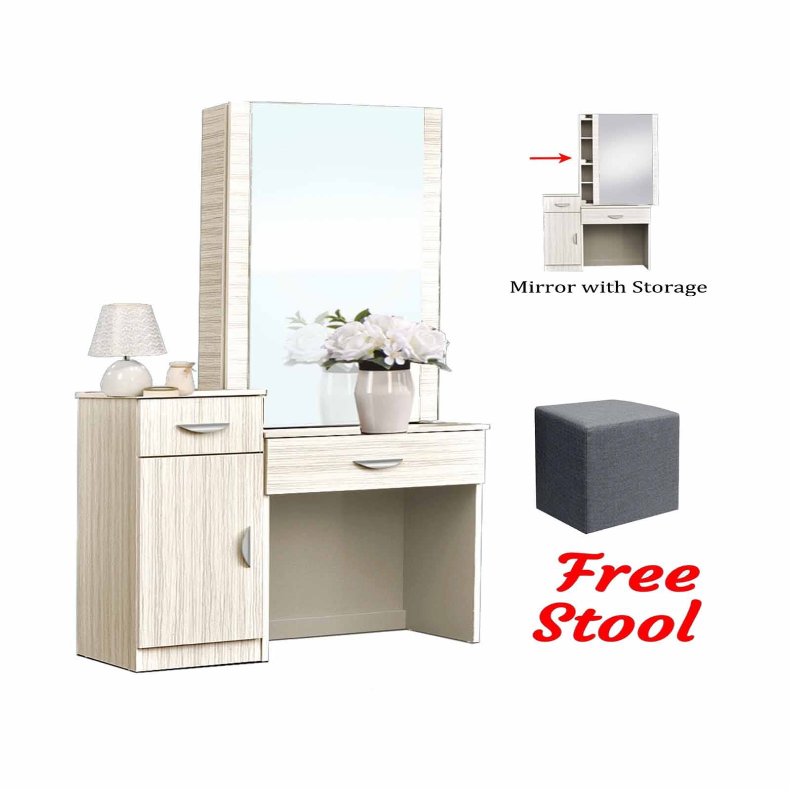 SMARTBOX Dresser Table (whitewash) ADAN-image null