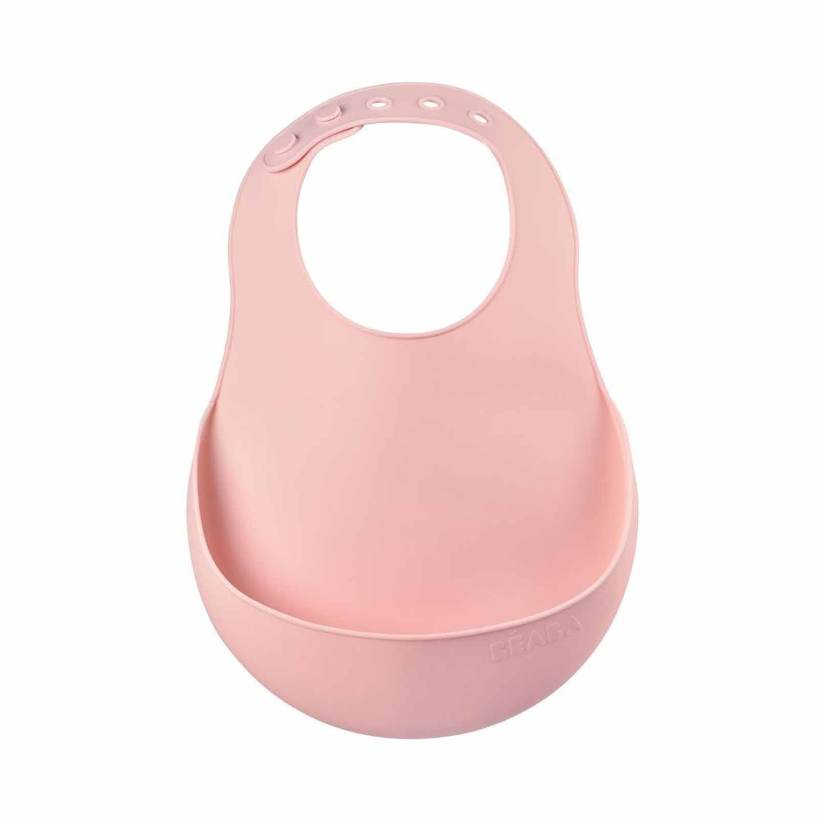 BEABA Bib - Pink (online) SILICONE-image 1