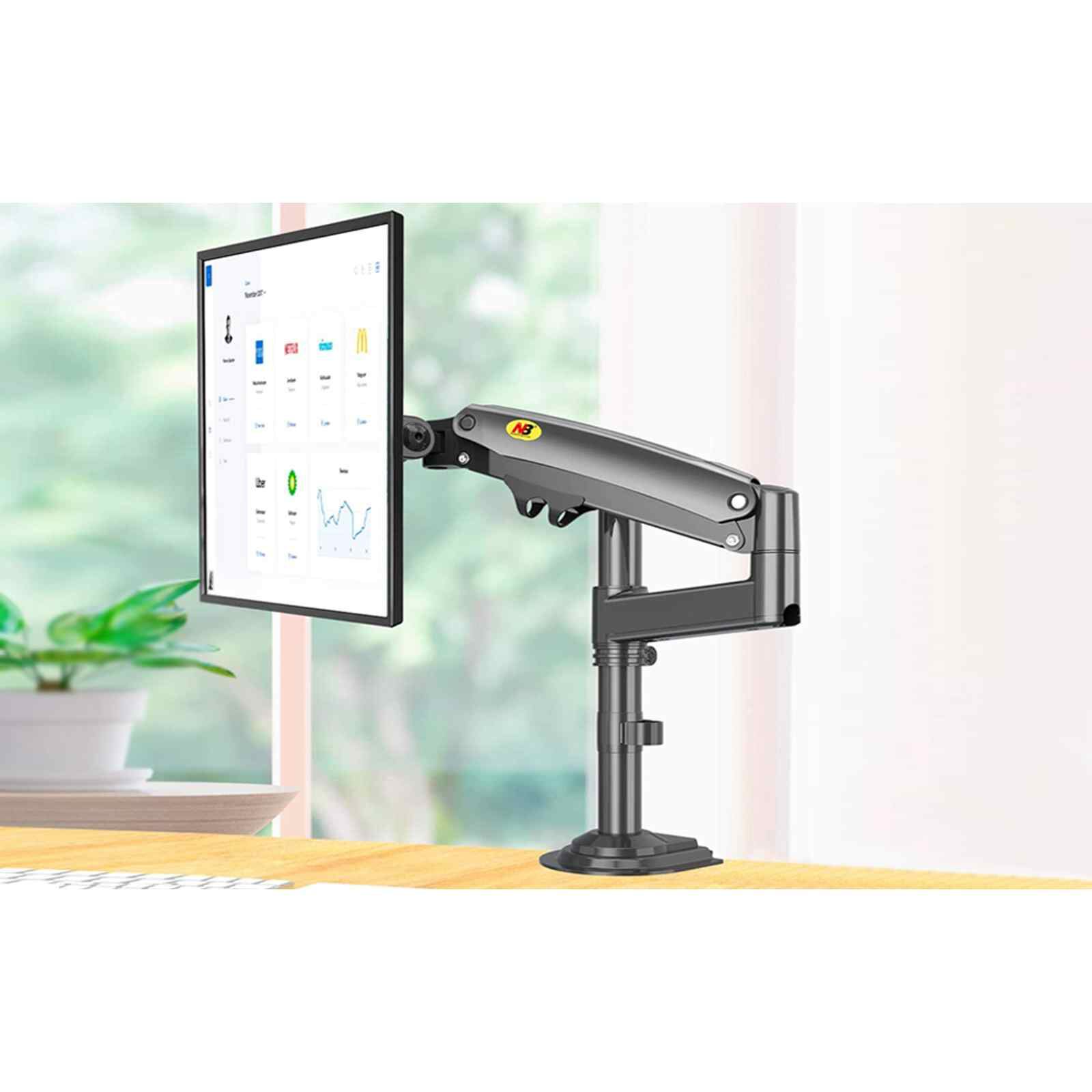 NORTHBAYOU Monitor Arm Bracket (single) Fit 17in - 30in Hold 2 - 9kg H100 MATTE CHARCOAL-image 3