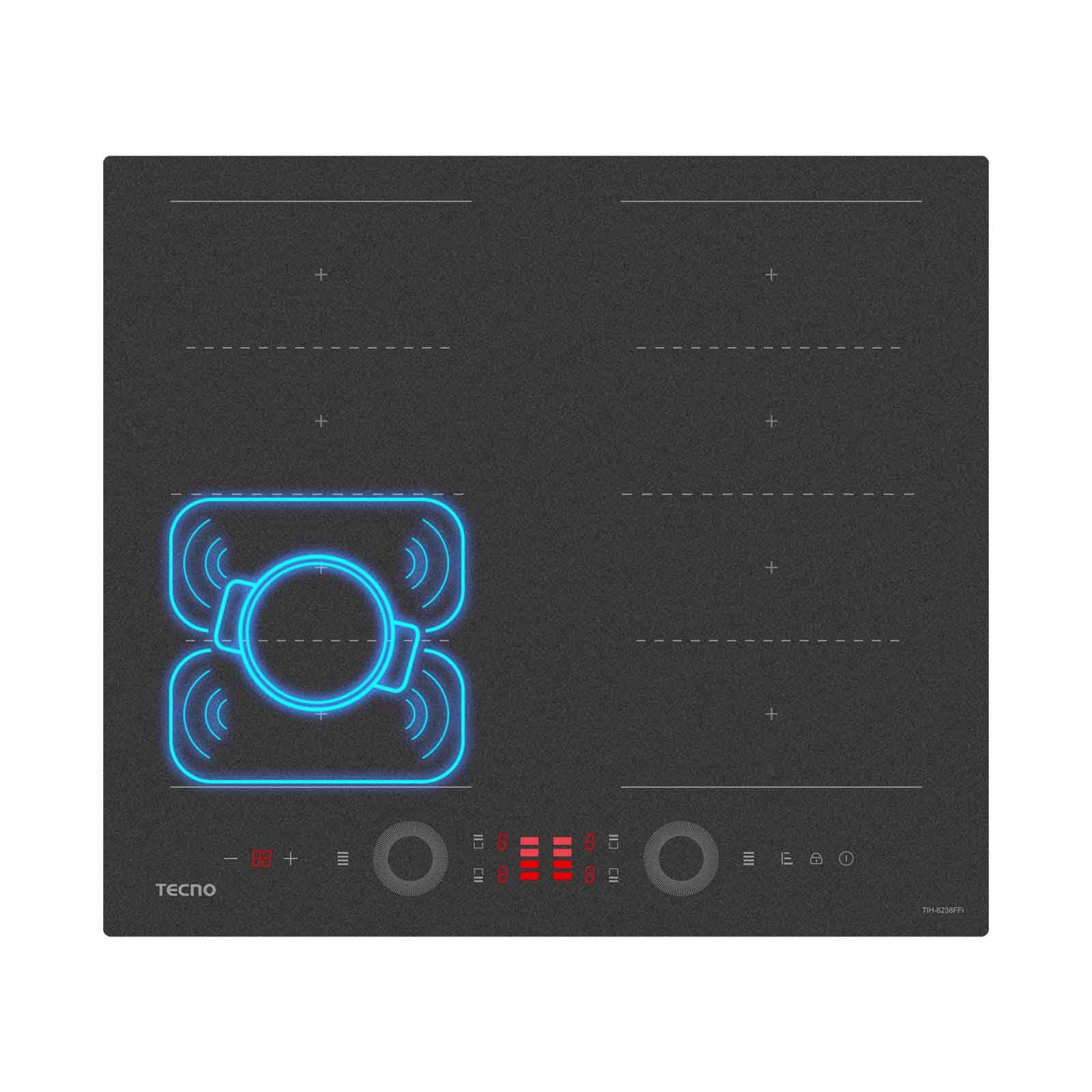 TECNO 60cm Flexible Zone Induction Hob (exclude Installation) TIH6238FFI-image 5