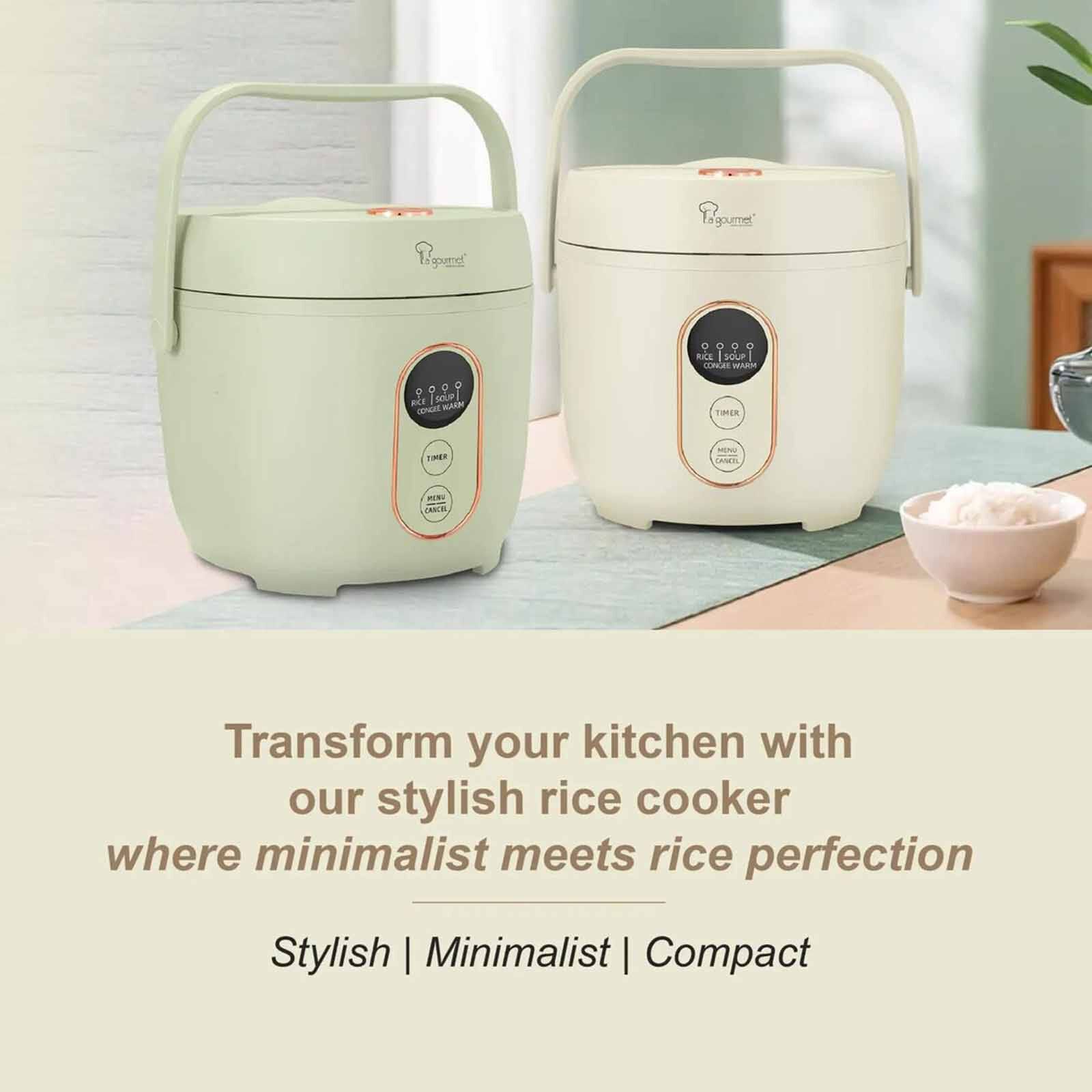 LA GOURMET Rice Cooker (0.8l) - Cream LGELRC419590-image 2