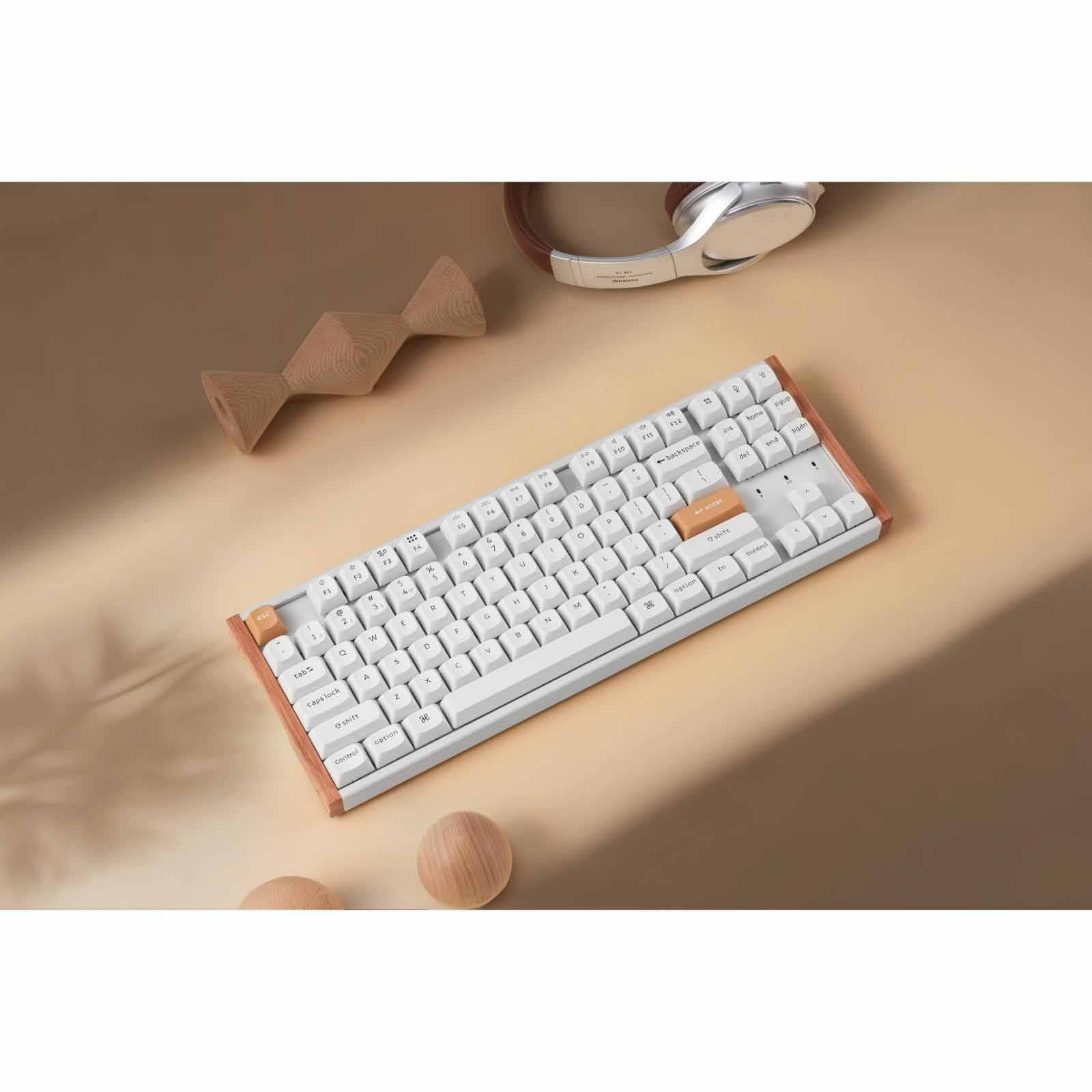 KEYCHRON K8 He 80%tkl, 87 Key, White Full Assembled, Rgb, Hot-swap, Hall Effect Keyboard - Special Ed. KYCN-K8H-Q1-image 6