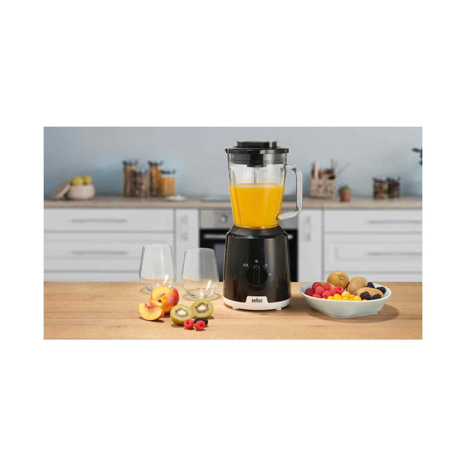 BRAUN Powerblend 1 Glass Jug Blender (600w) JB1050BK-image 4