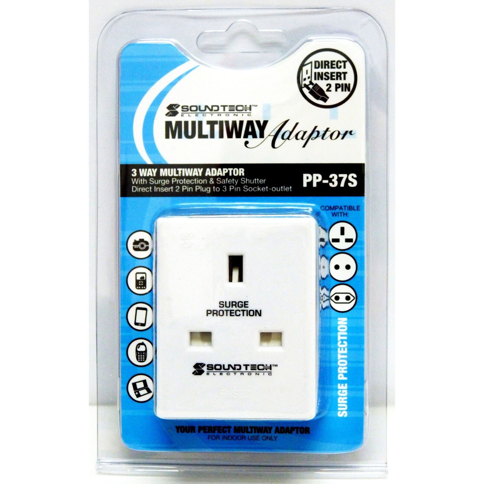 SOUNDTEOH 3 Way Multiway Adaptor PP-37S
