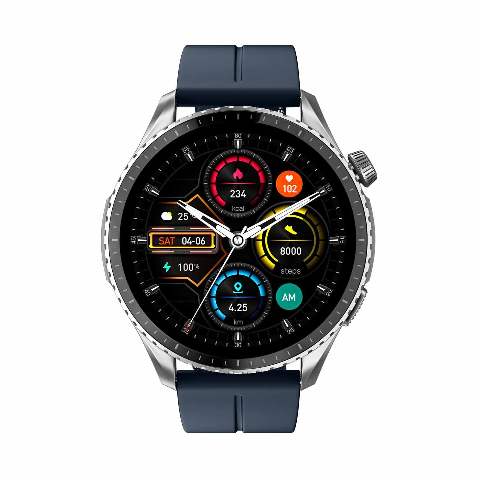 NOISE Origin Smartwatch - Mosaic Blue WRB-SW-ORIGIN-SI_MG-STRLGHT_BLU-image 1