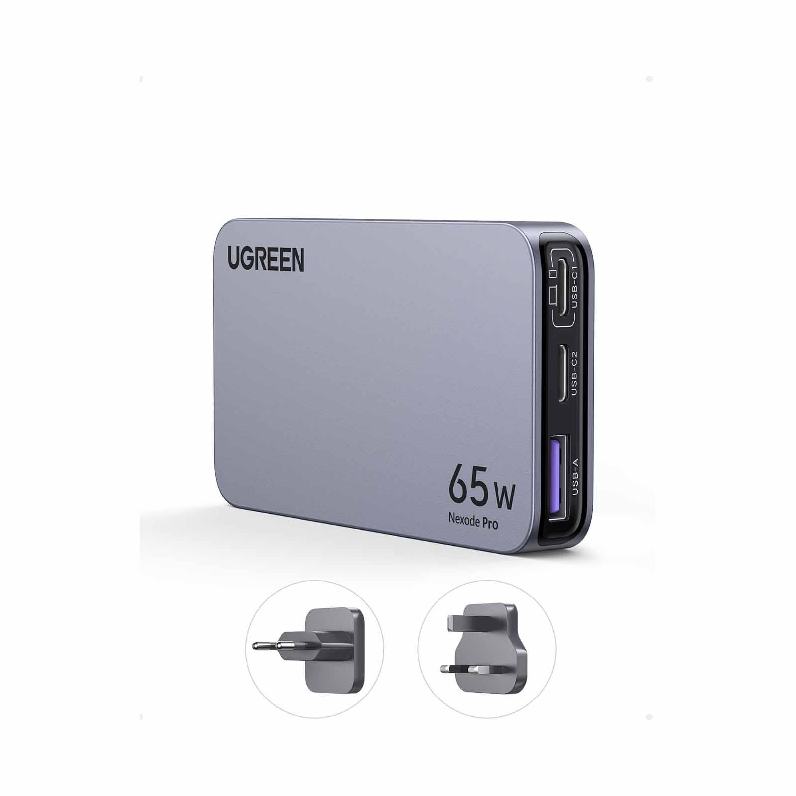 UGREEN Nexode Pro X753 65w Pd Gan Charger (2c1a) With Interchangeable Uk/us/eu Plugs 25356-image 4