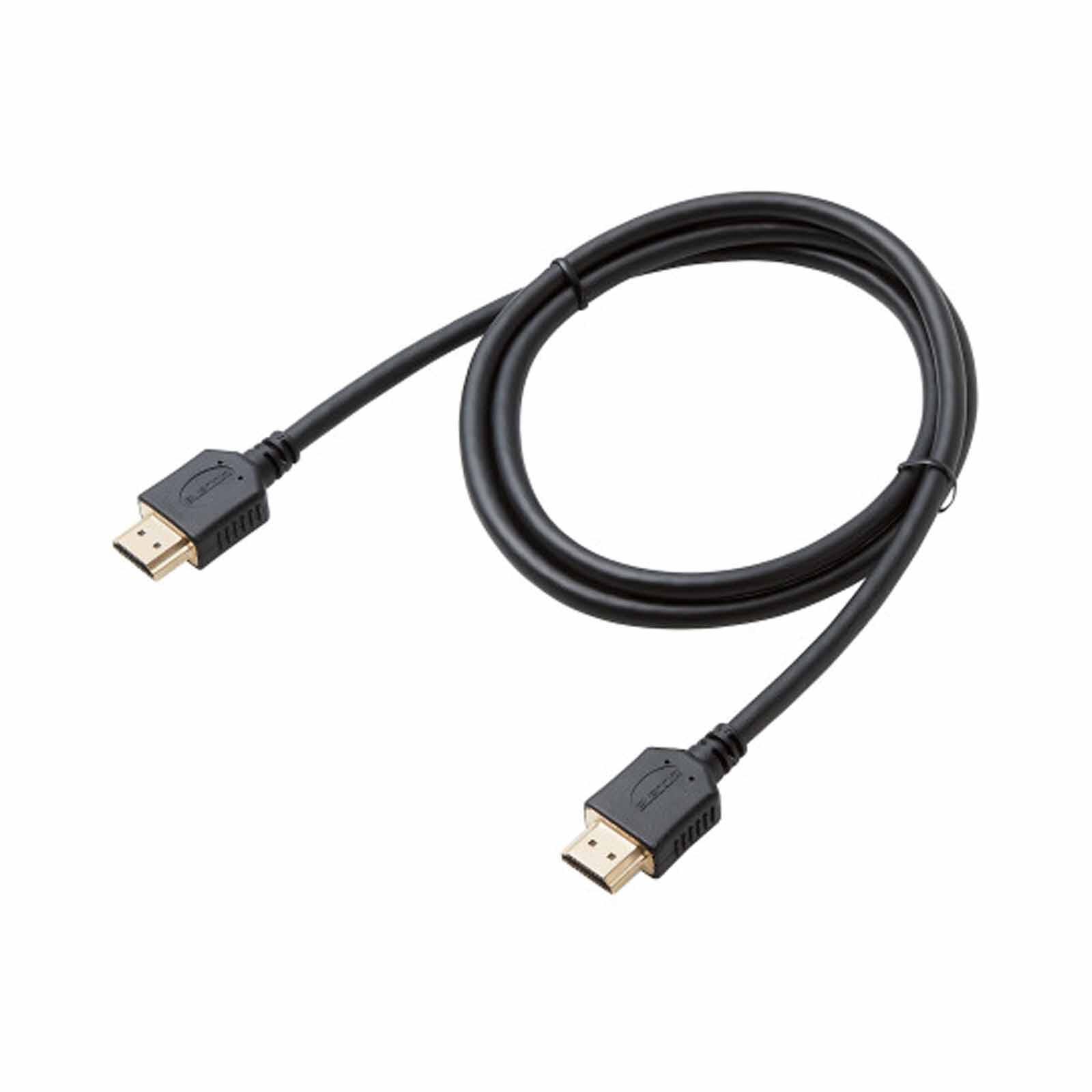 ELECOM 1m High Speed Hdmi Cable 10.2 Gbps DH-HD14ER10BK-image 2